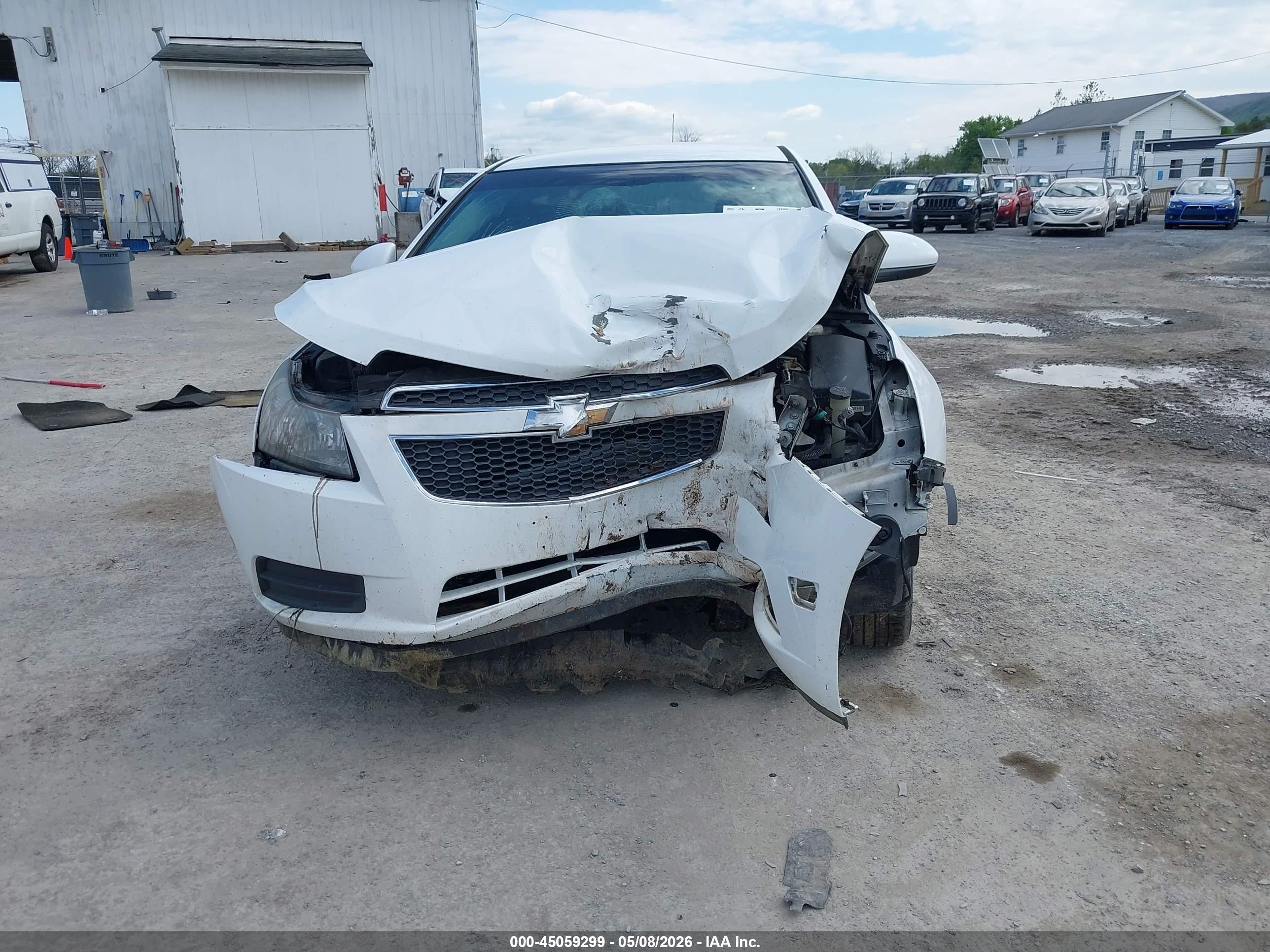 2012 Chevrolet Cruze Lt White vin: 1G1PE5SC7C7364733