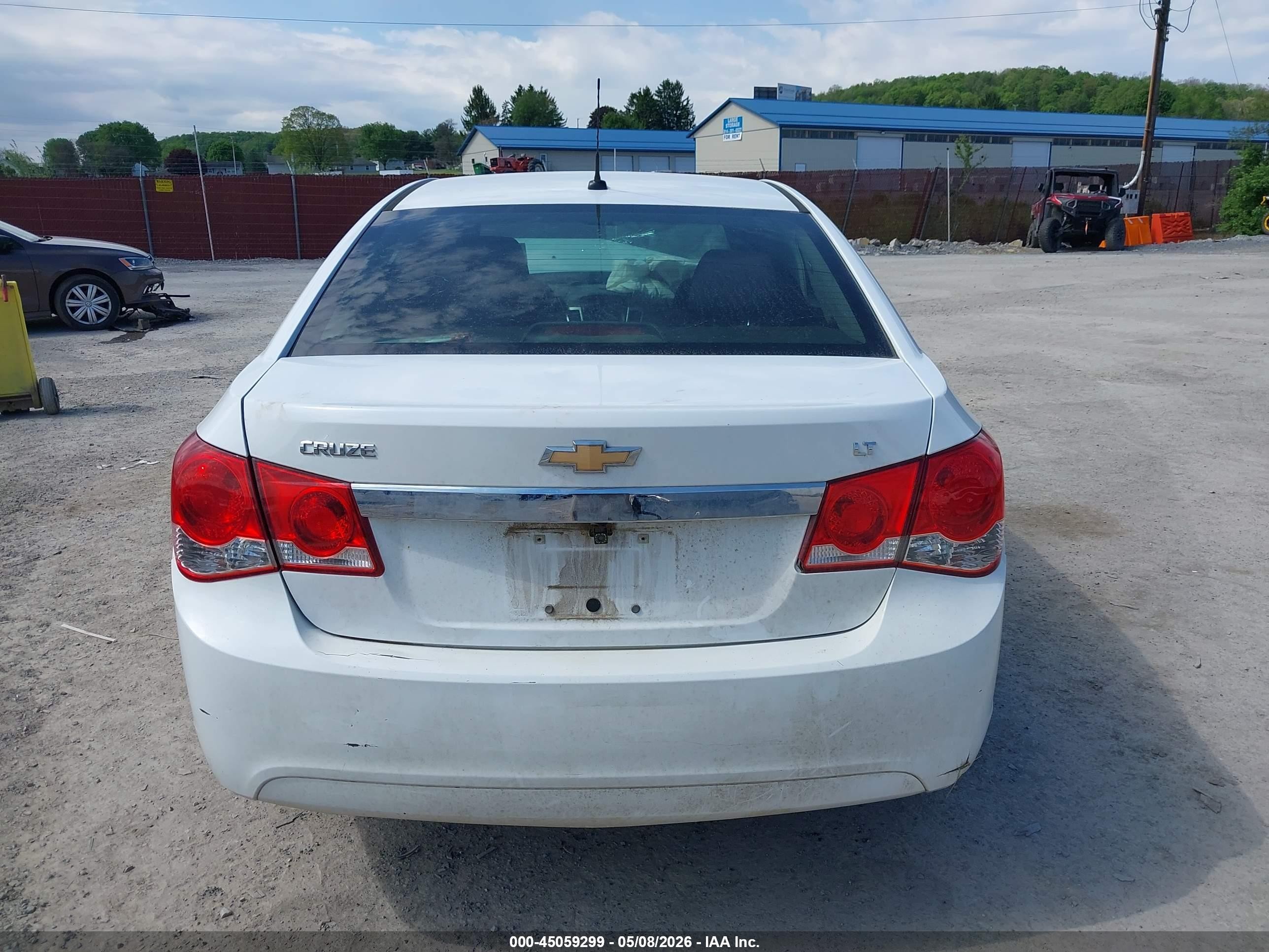 2012 Chevrolet Cruze Lt White vin: 1G1PE5SC7C7364733