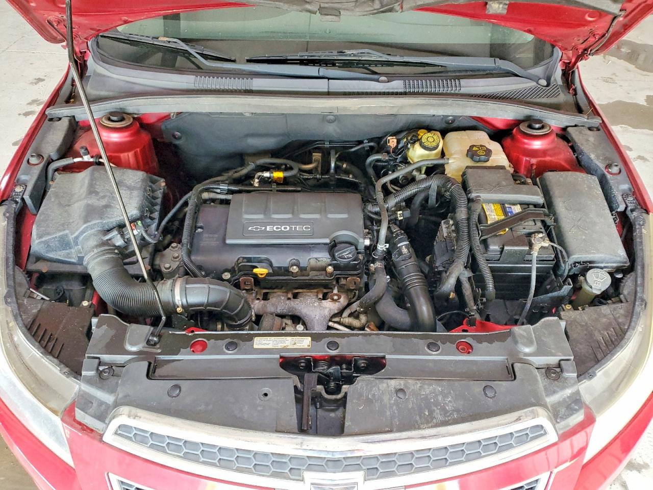 2012 Chevrolet Cruze Lt Red vin: 1G1PE5SC9C7107802