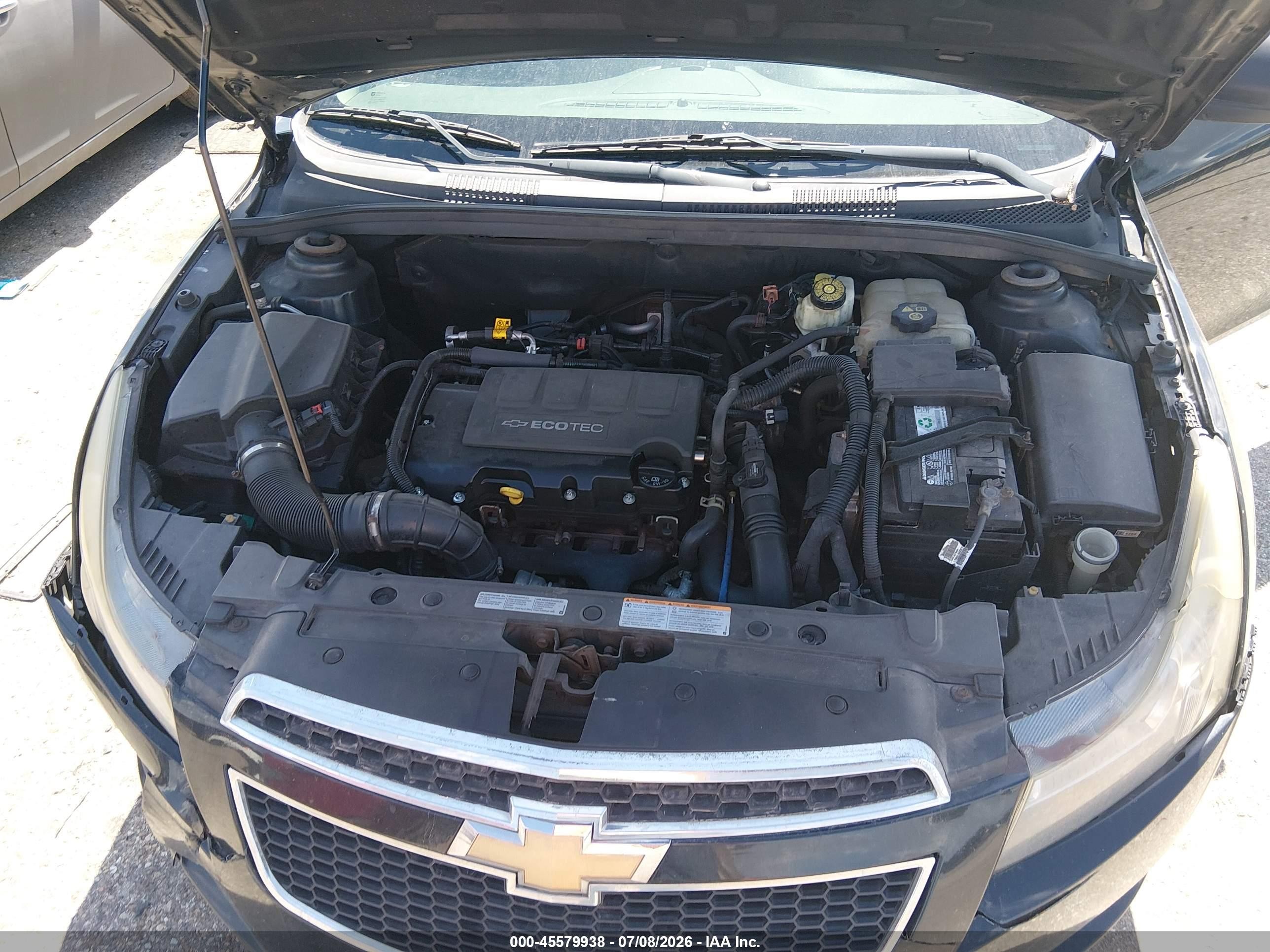 2012 Chevrolet Cruze Lt Серый vin: 1G1PE5SC9C7310849