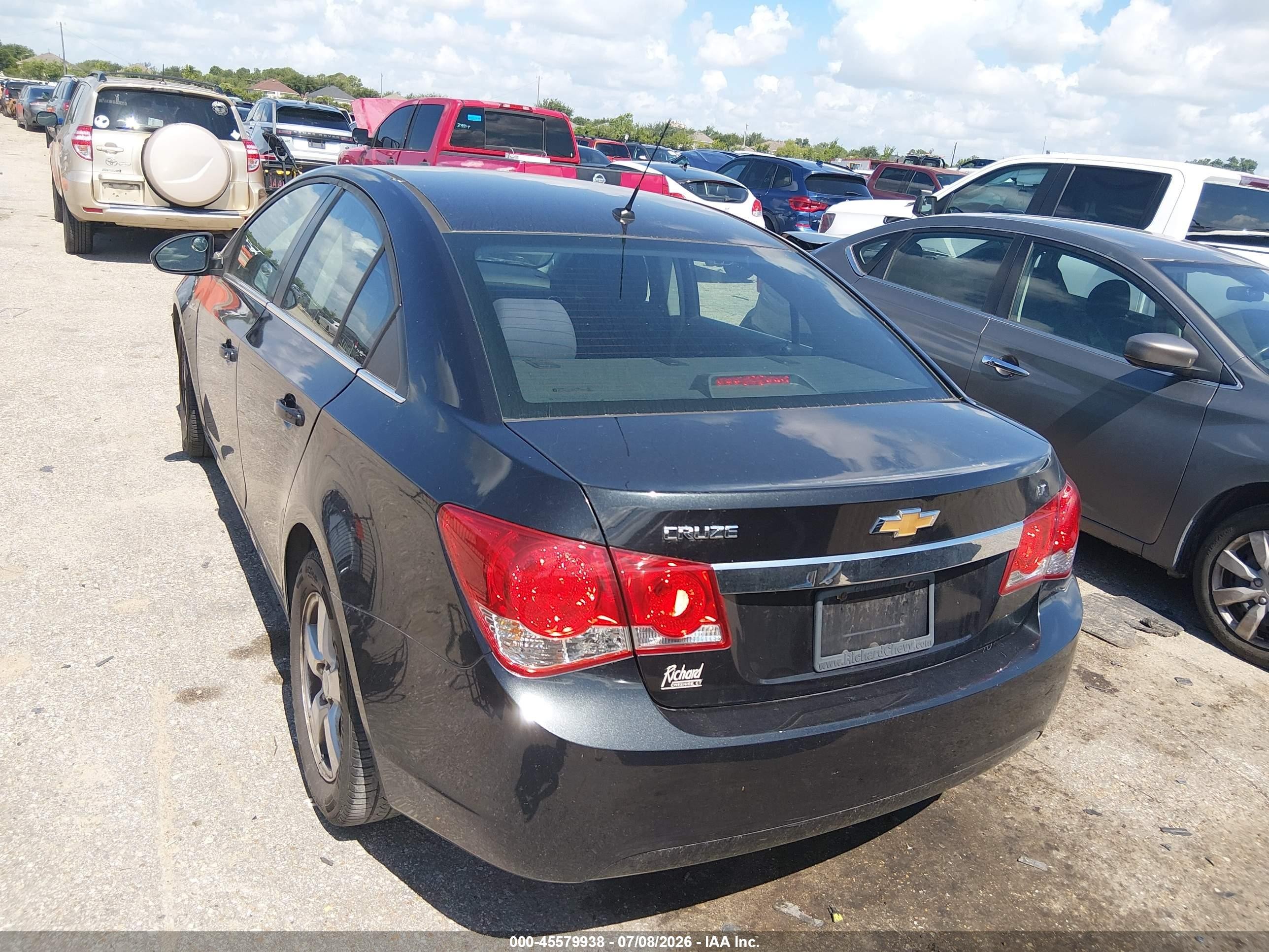 2012 Chevrolet Cruze Lt Серый vin: 1G1PE5SC9C7310849