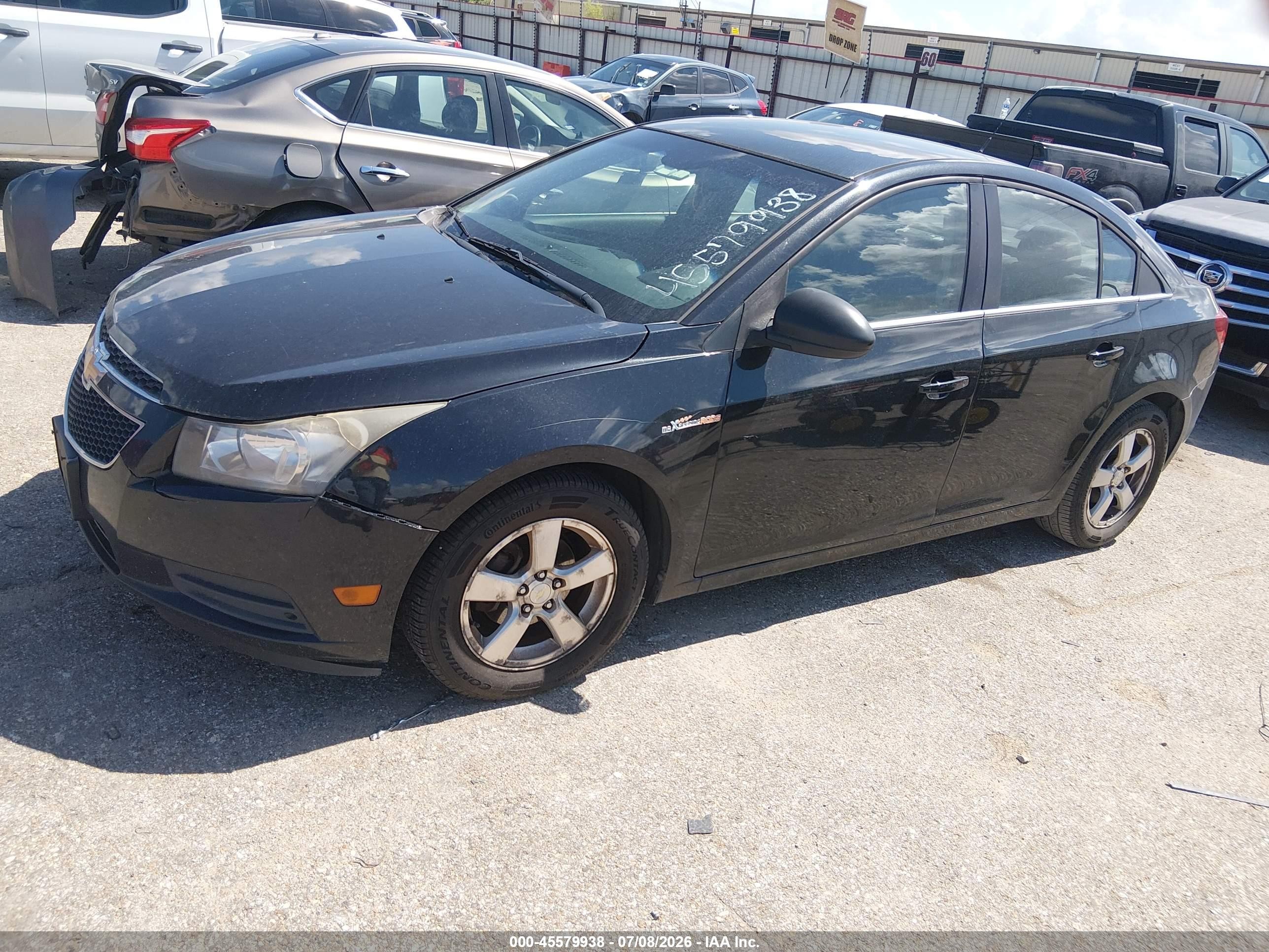 2012 Chevrolet Cruze Lt Серый vin: 1G1PE5SC9C7310849