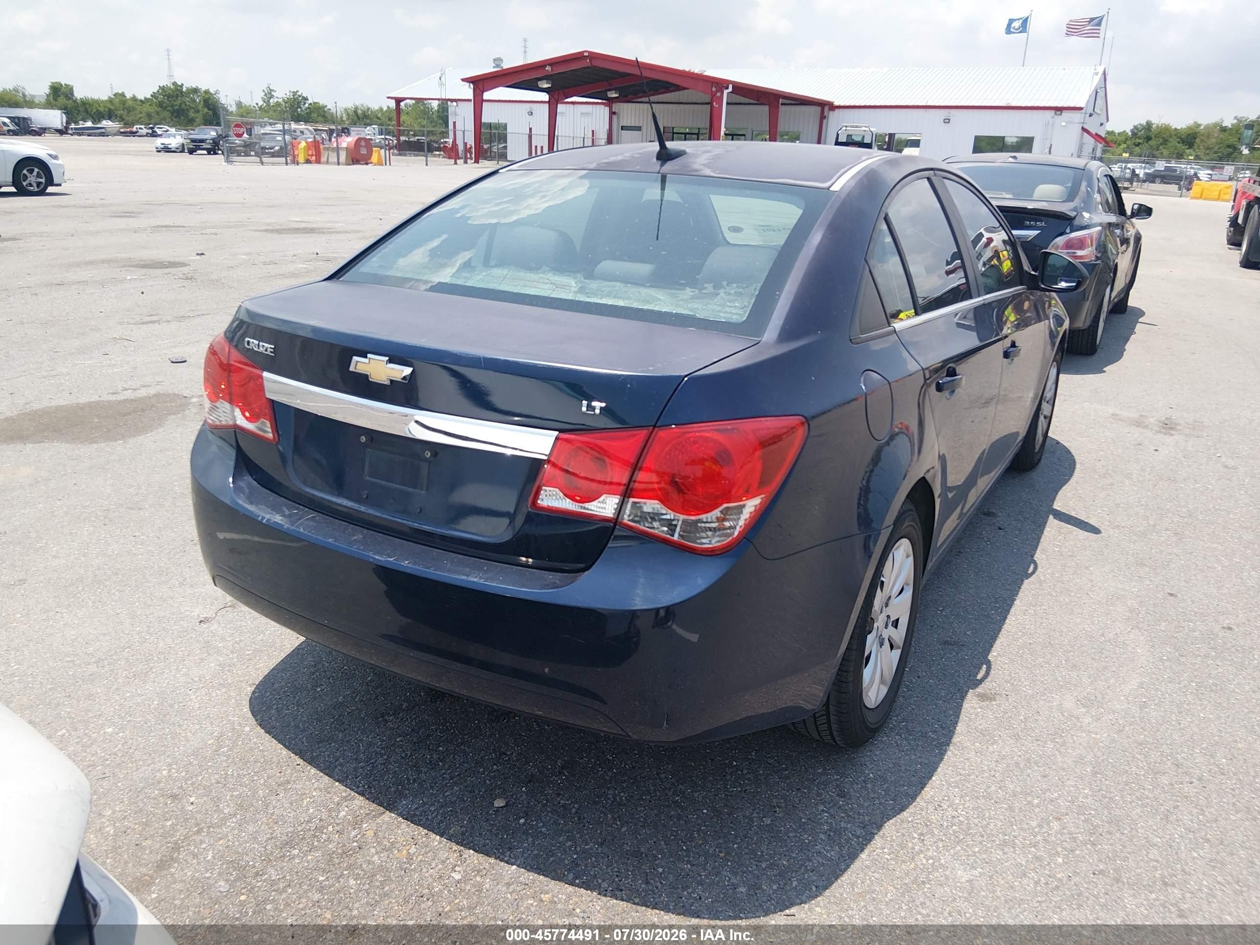 2011 Chevrolet Cruze 1lt Blue vin: 1G1PF5S90B7102505
