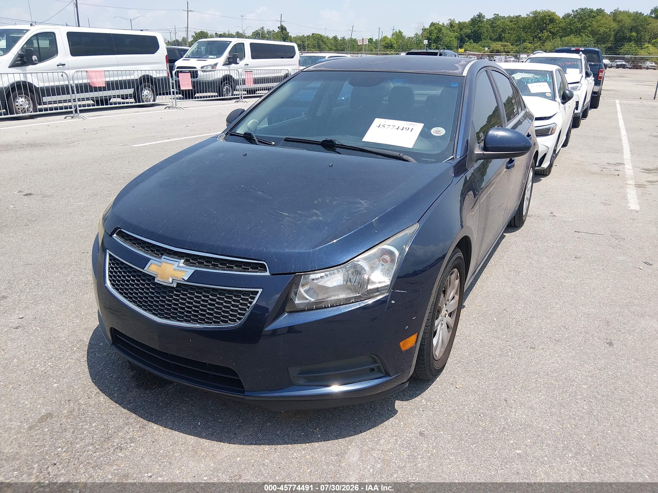 2011 Chevrolet Cruze 1lt Blue vin: 1G1PF5S90B7102505
