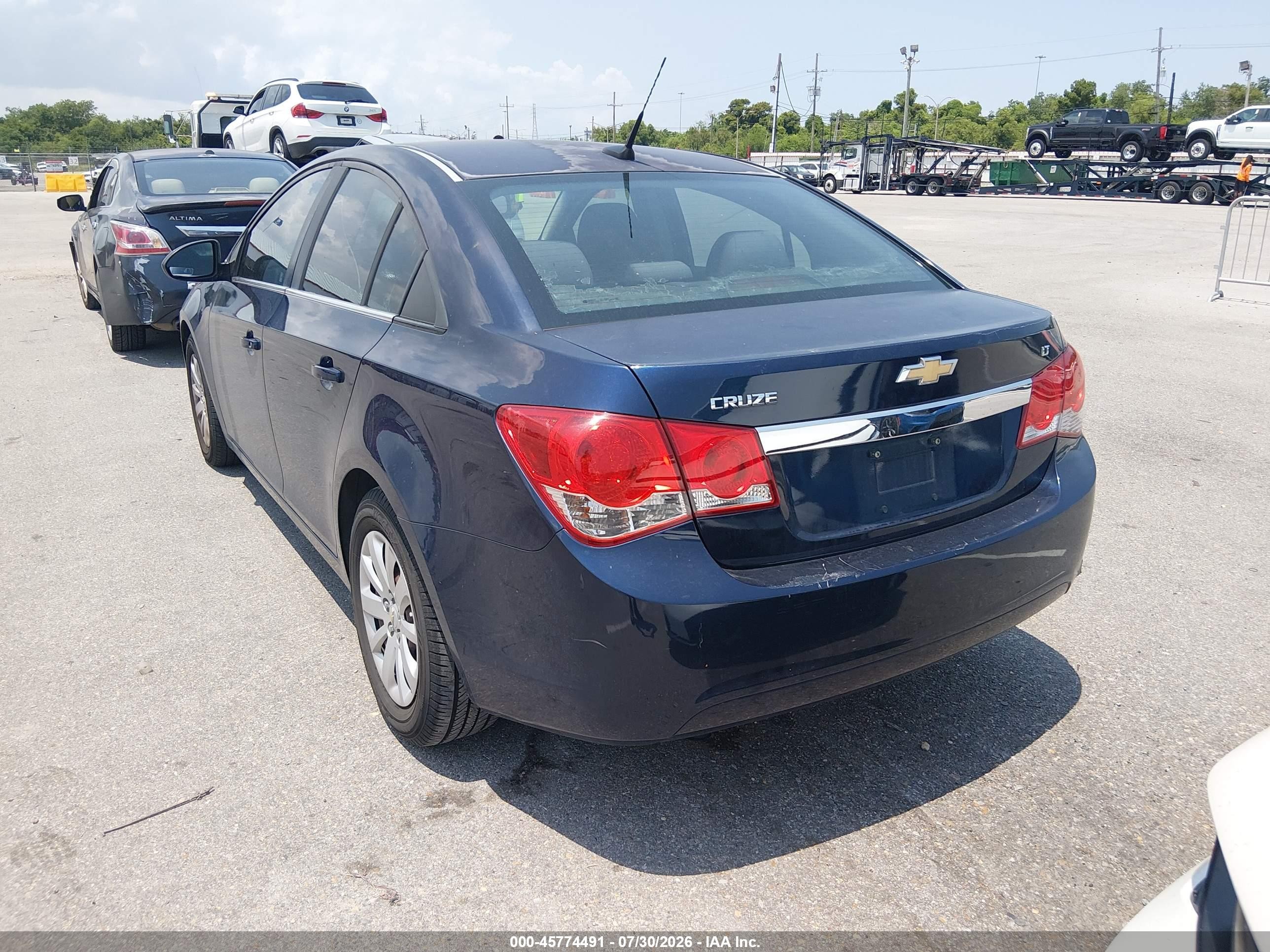 2011 Chevrolet Cruze 1lt Blue vin: 1G1PF5S90B7102505