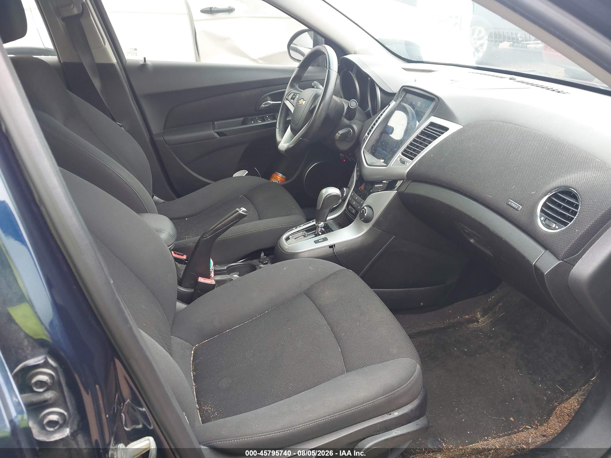 2011 Chevrolet Cruze 1lt Blue vin: 1G1PF5S90B7112418