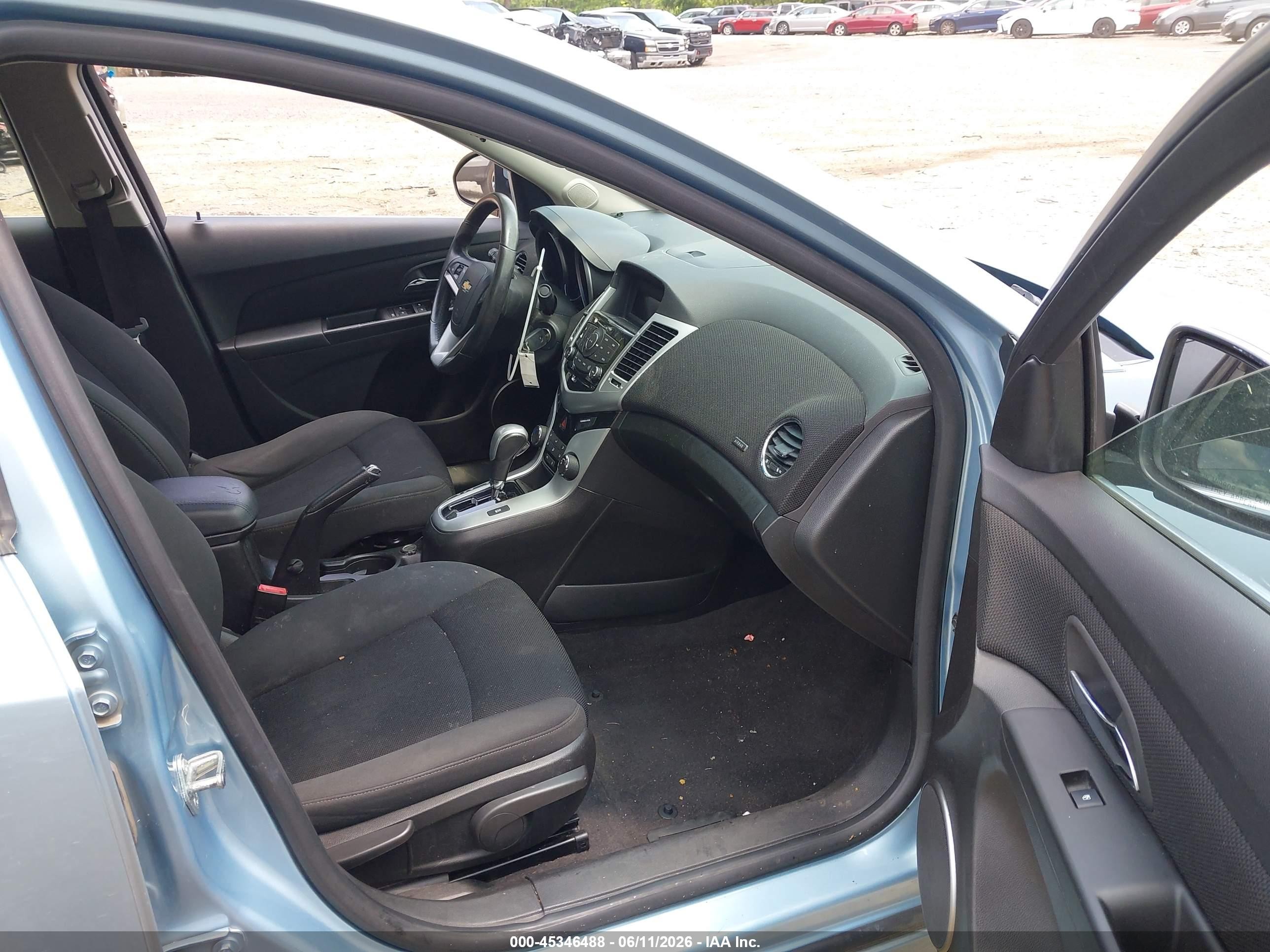 2011 Chevrolet Cruze 1lt Blue vin: 1G1PF5S90B7137531