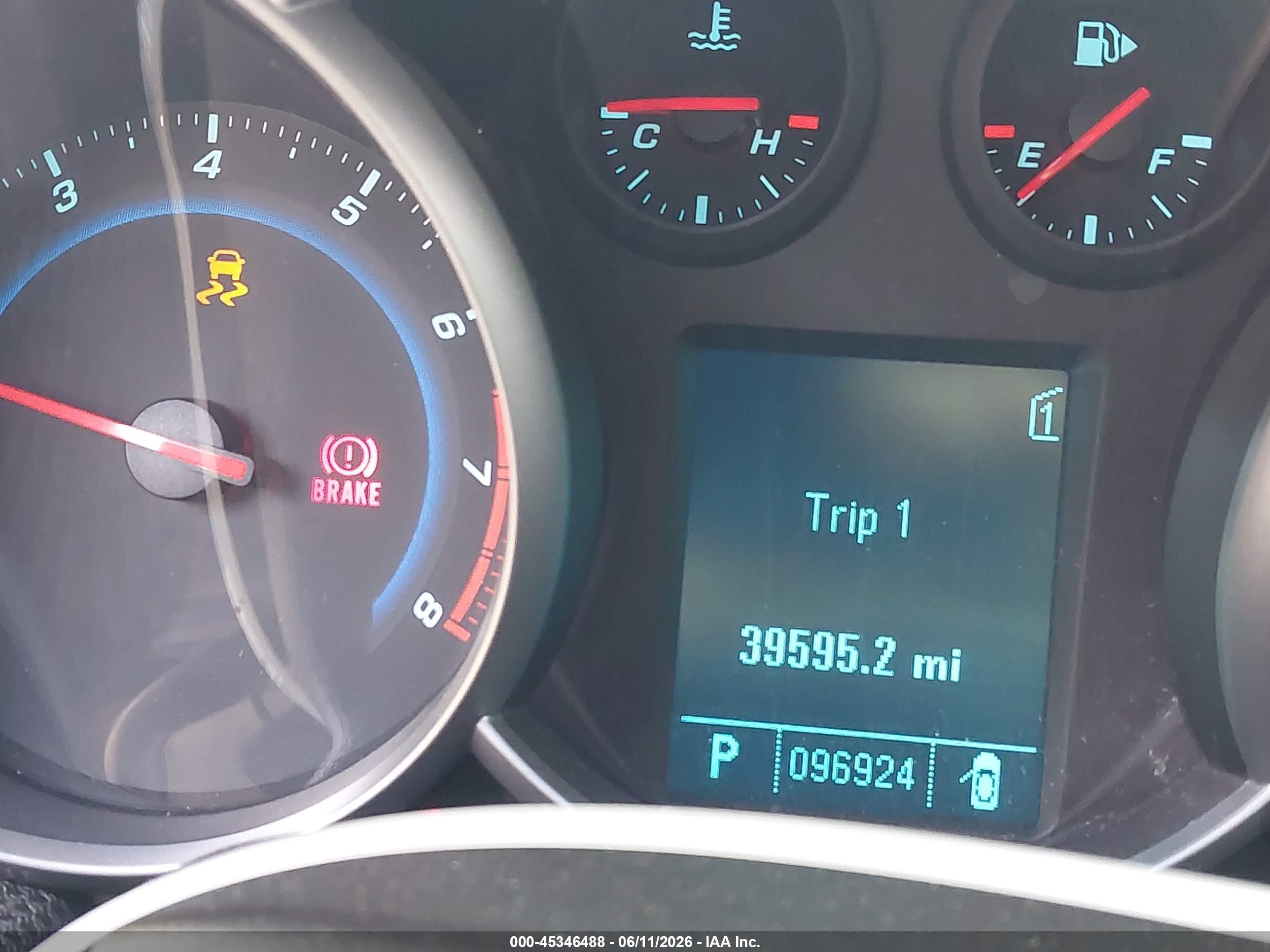 2011 Chevrolet Cruze 1lt Blue vin: 1G1PF5S90B7137531