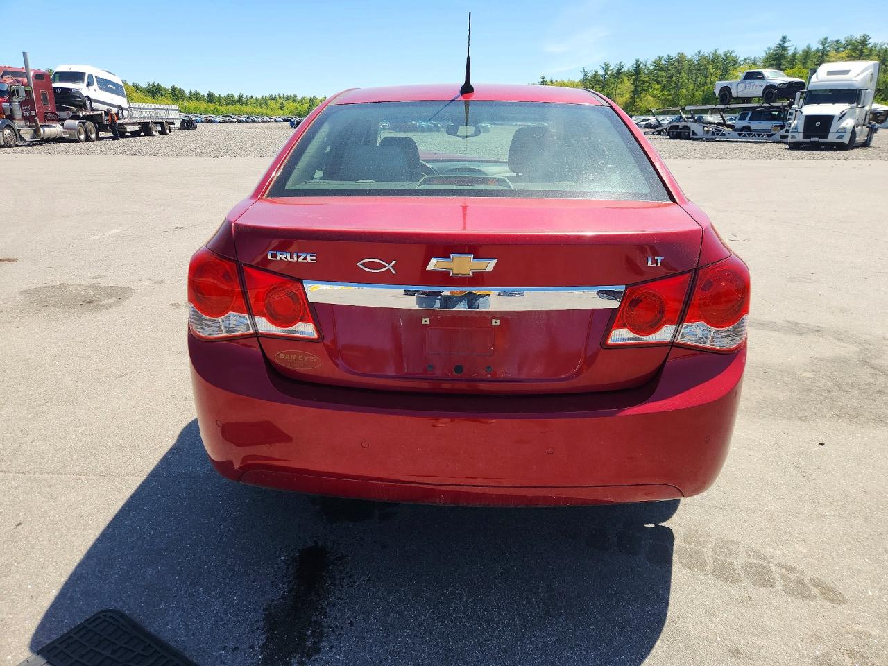 2011 Chevrolet Cruze Lt Maroon vin: 1G1PF5S90B7189337
