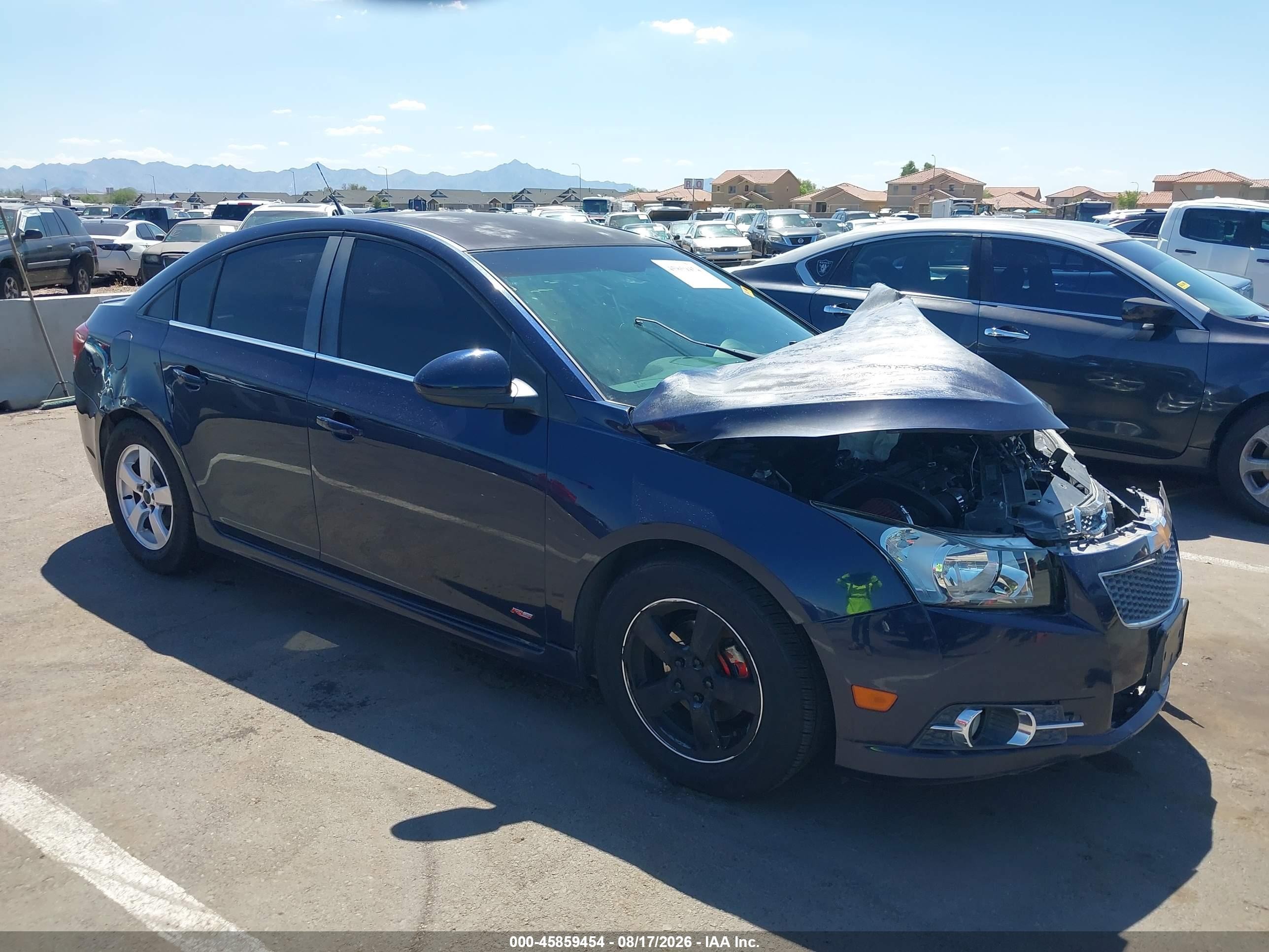 2011 Chevrolet Cruze 1lt Blue vin: 1G1PF5S90B7193467