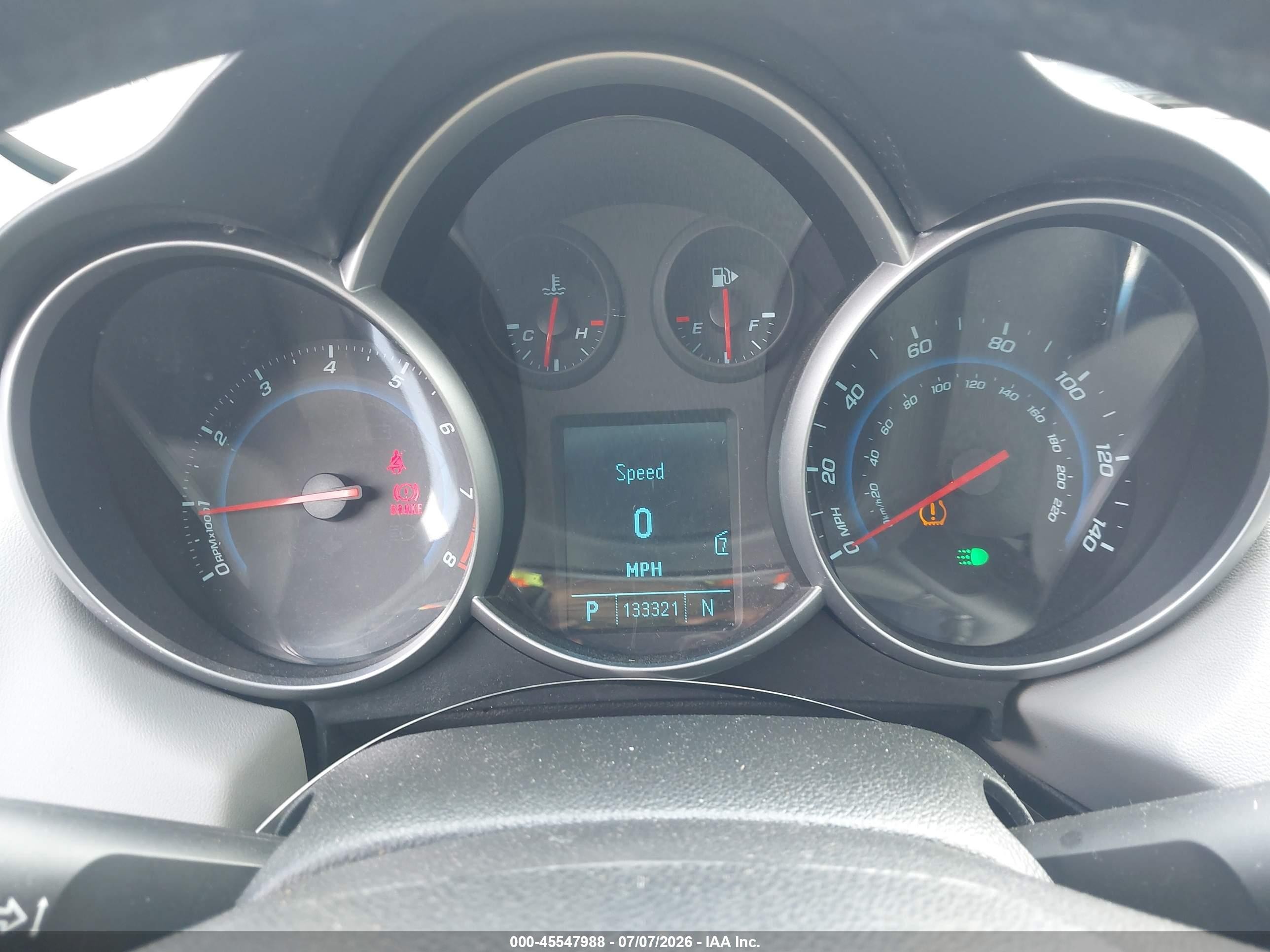 2011 Chevrolet Cruze 1lt Красный vin: 1G1PF5S90B7208484