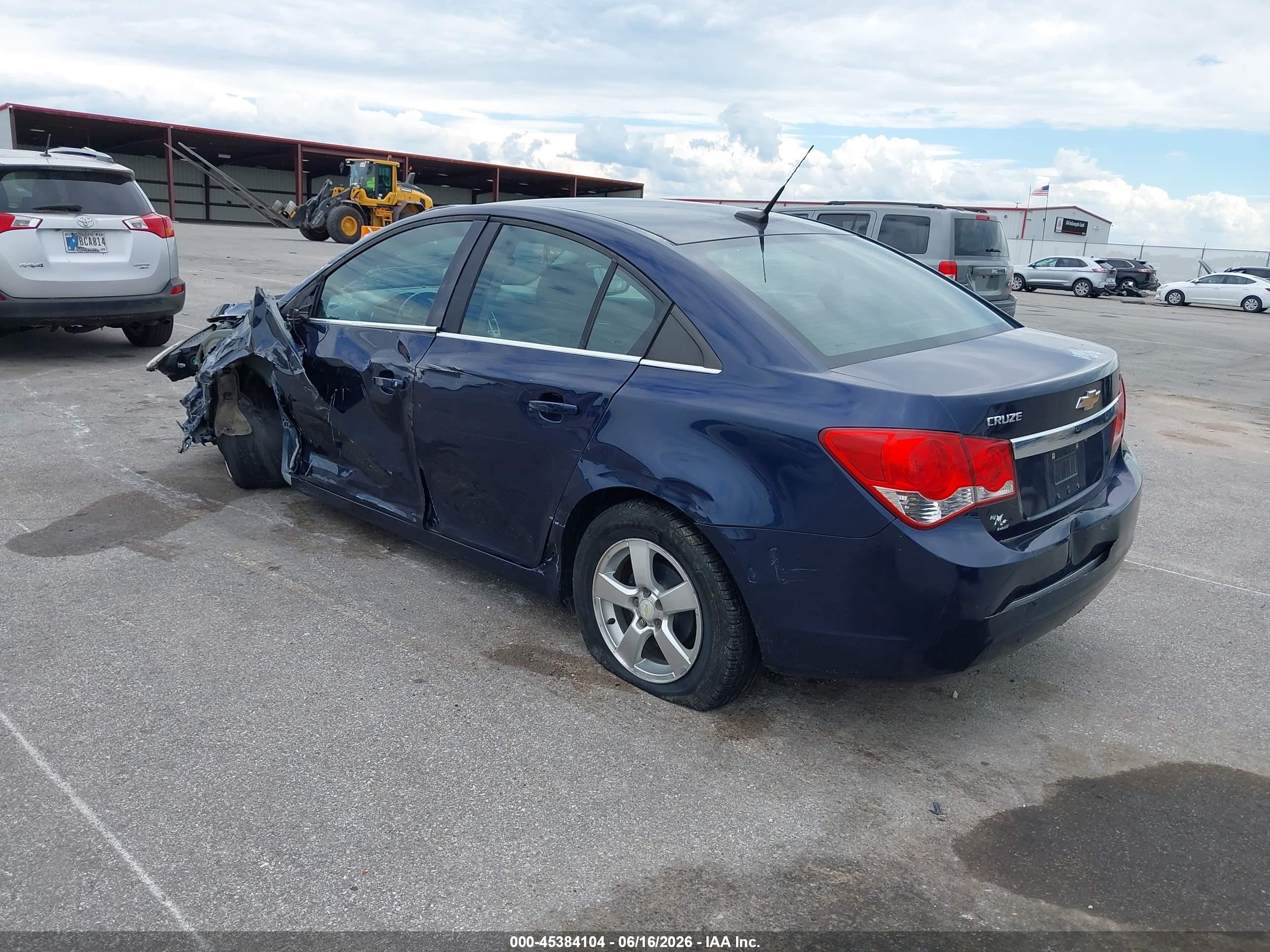 2011 Chevrolet Cruze 1lt Blue vin: 1G1PF5S90B7223065