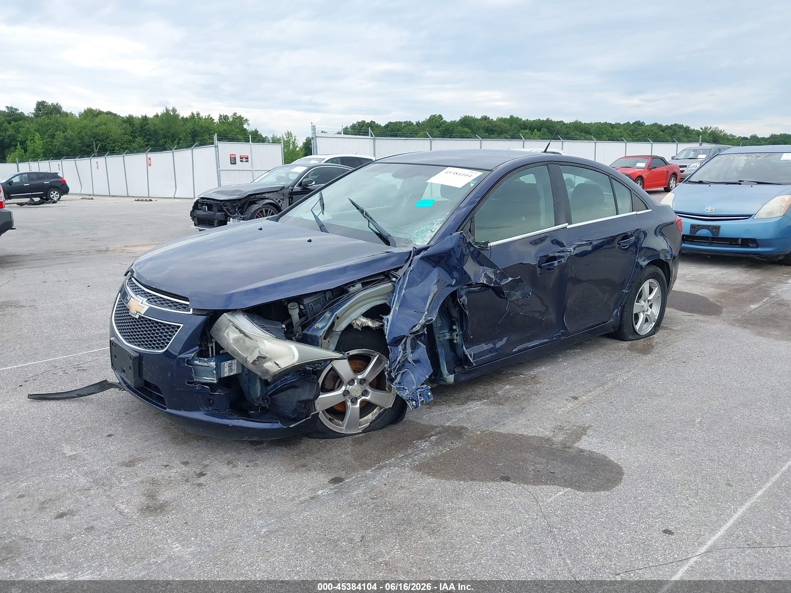 2011 Chevrolet Cruze 1lt Blue vin: 1G1PF5S90B7223065