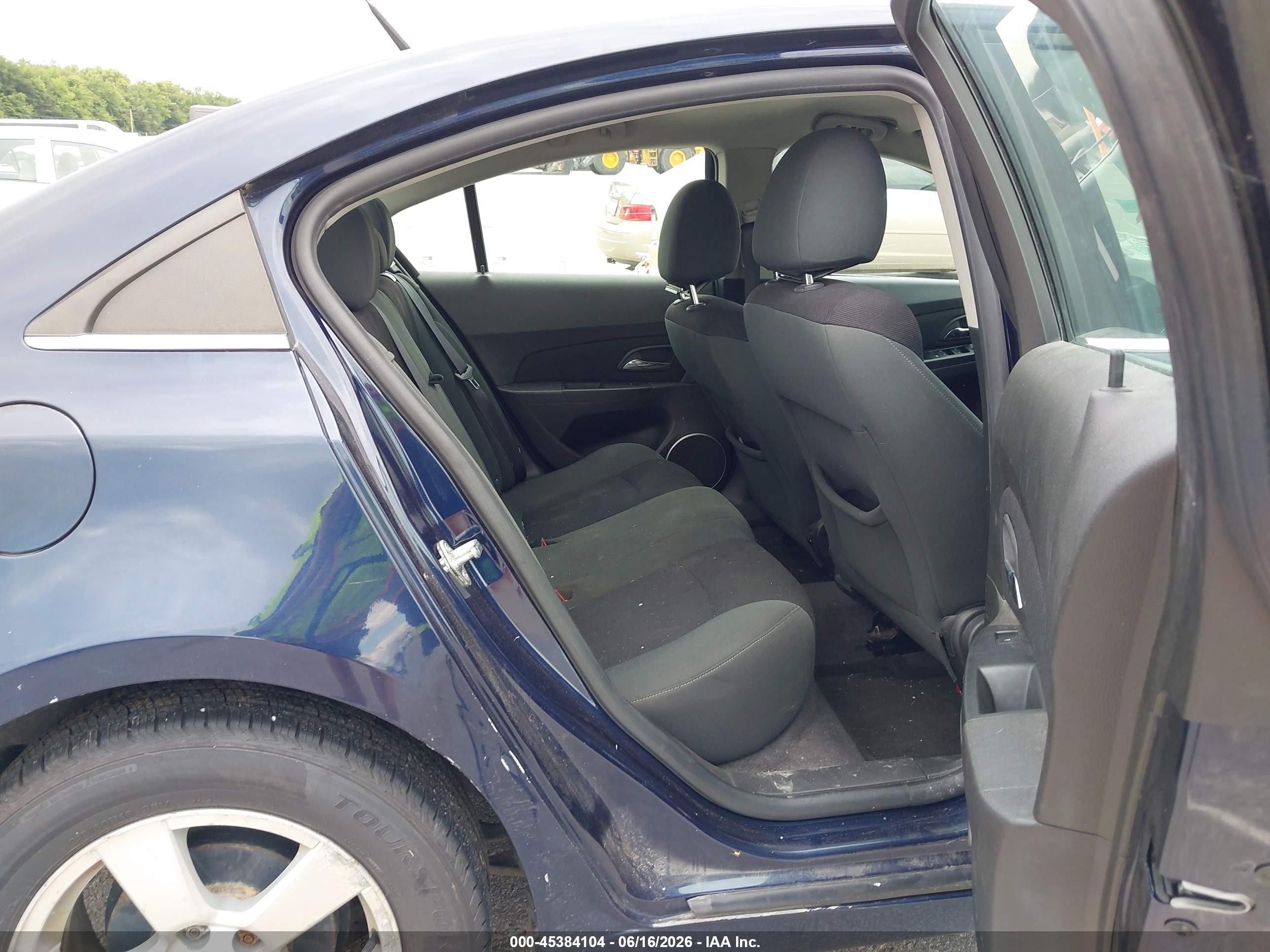 2011 Chevrolet Cruze 1lt Blue vin: 1G1PF5S90B7223065