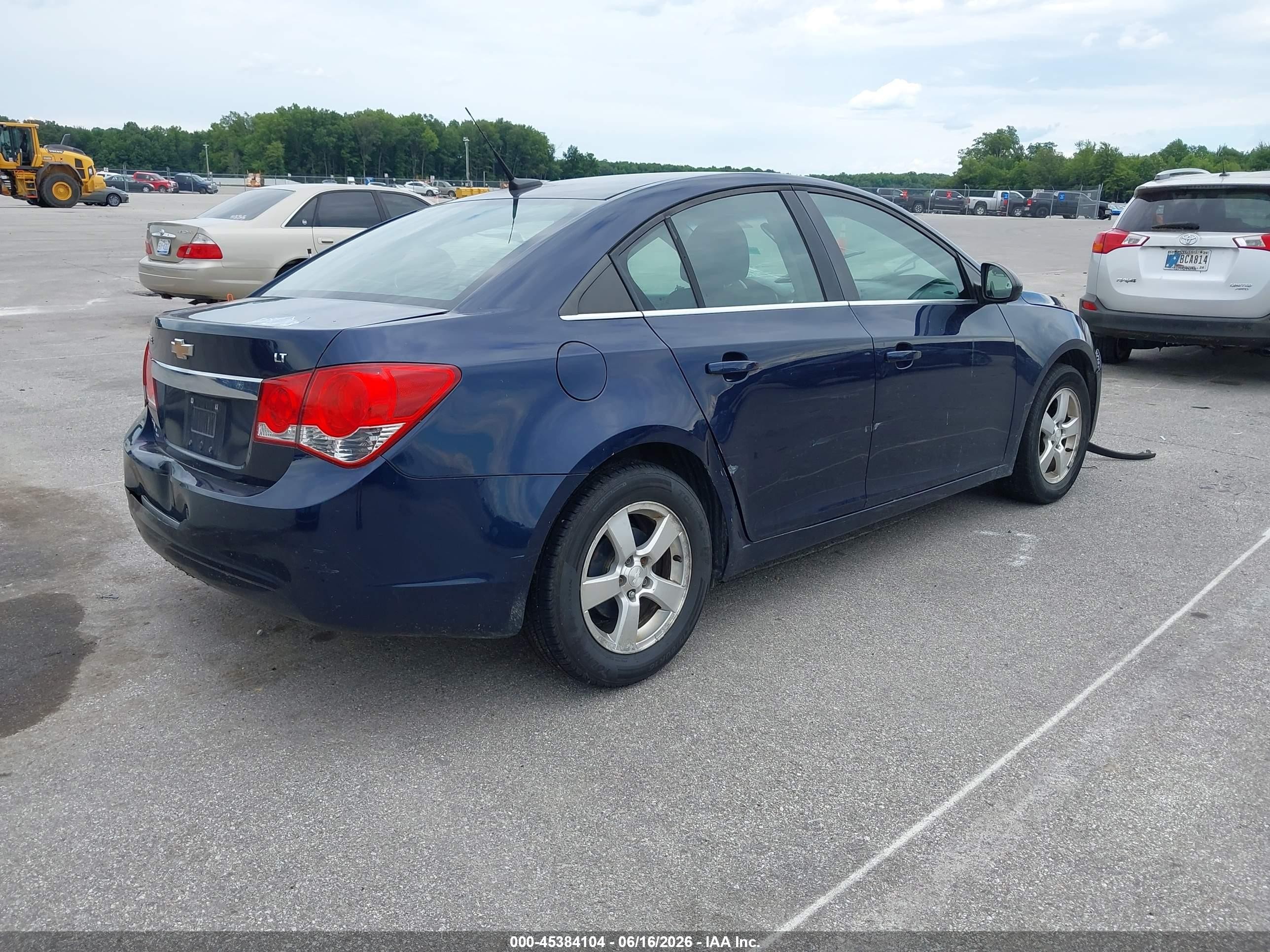 2011 Chevrolet Cruze 1lt Blue vin: 1G1PF5S90B7223065