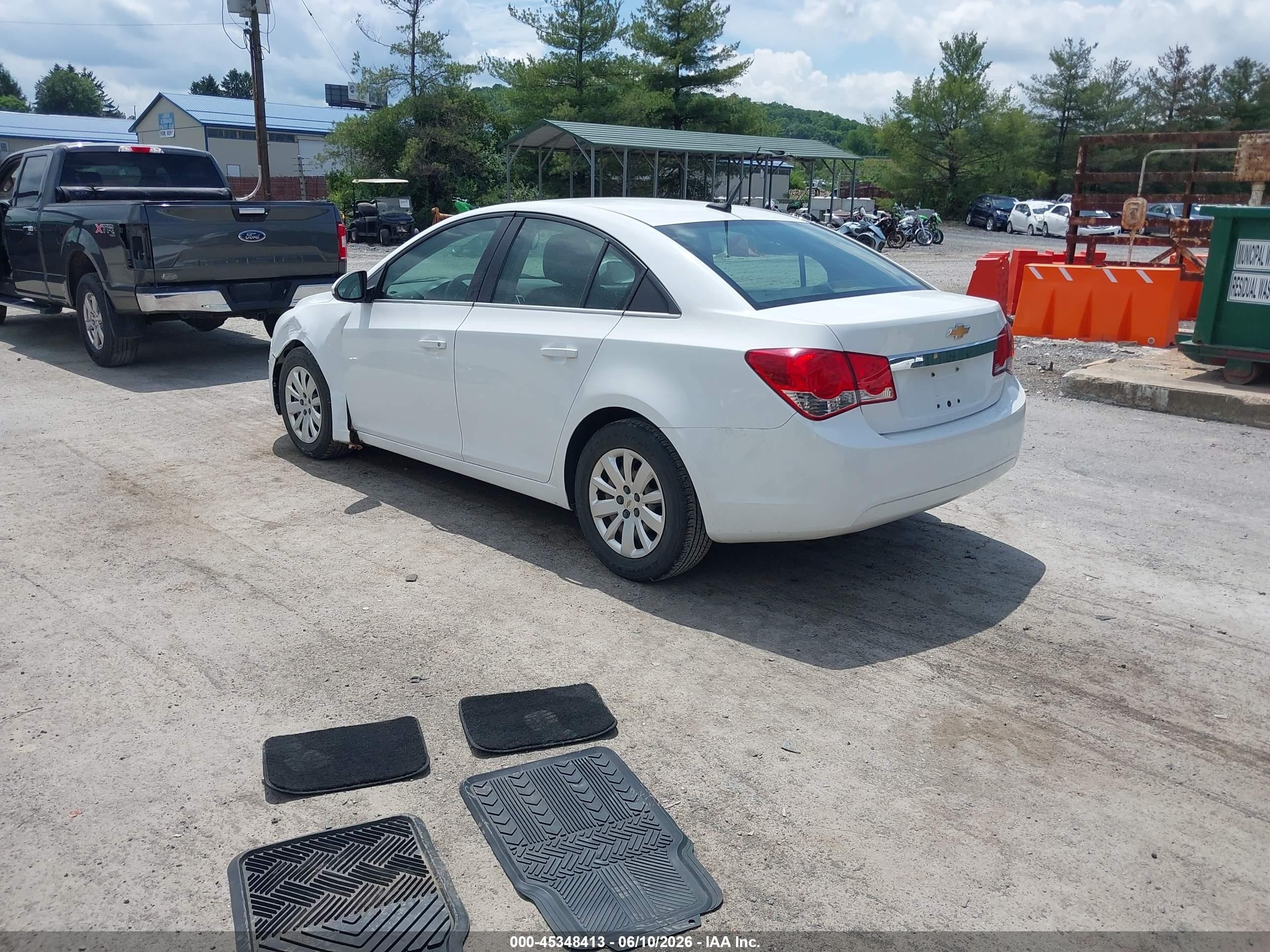 2011 Chevrolet Cruze 1lt White vin: 1G1PF5S90B7274291