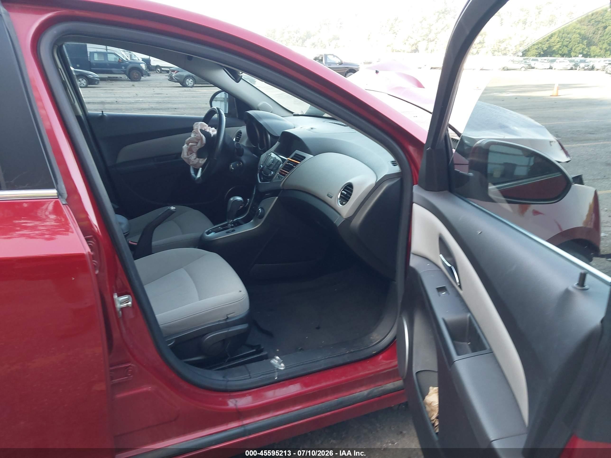 2011 Chevrolet Cruze 1lt Красный vin: 1G1PF5S91B7108605
