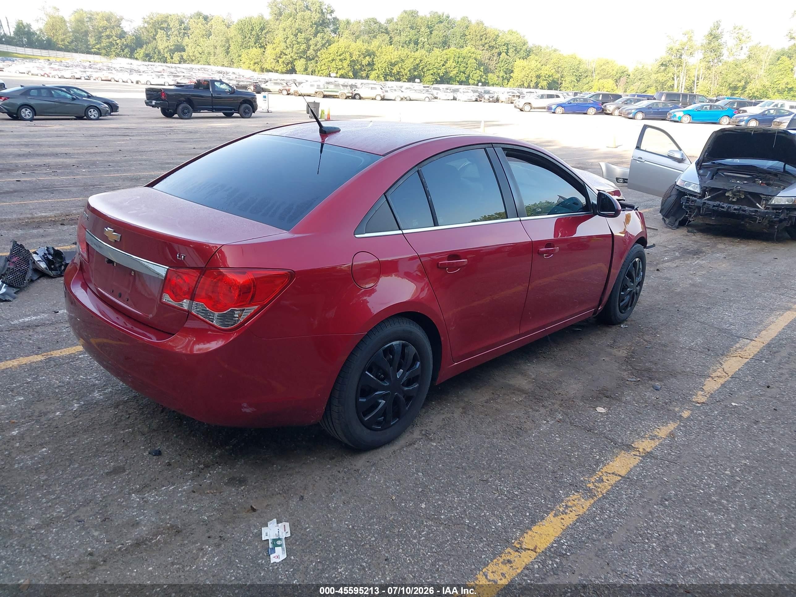 2011 Chevrolet Cruze 1lt Красный vin: 1G1PF5S91B7108605