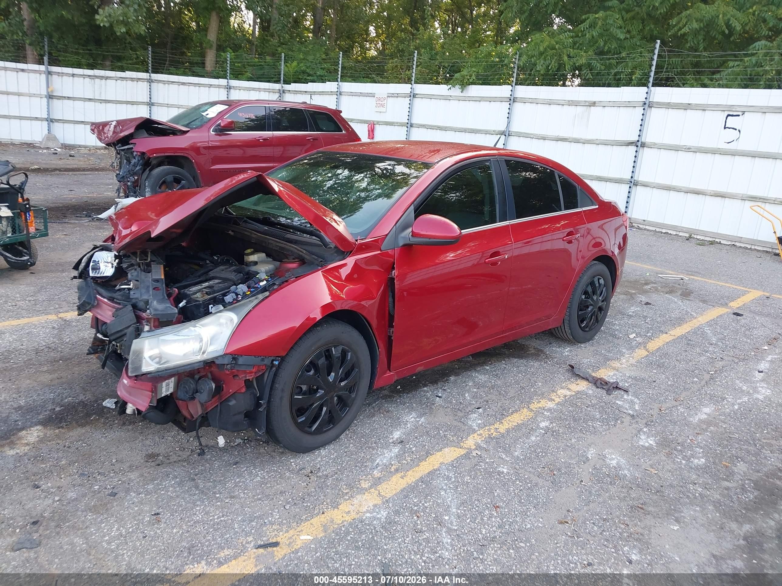 2011 Chevrolet Cruze 1lt Красный vin: 1G1PF5S91B7108605