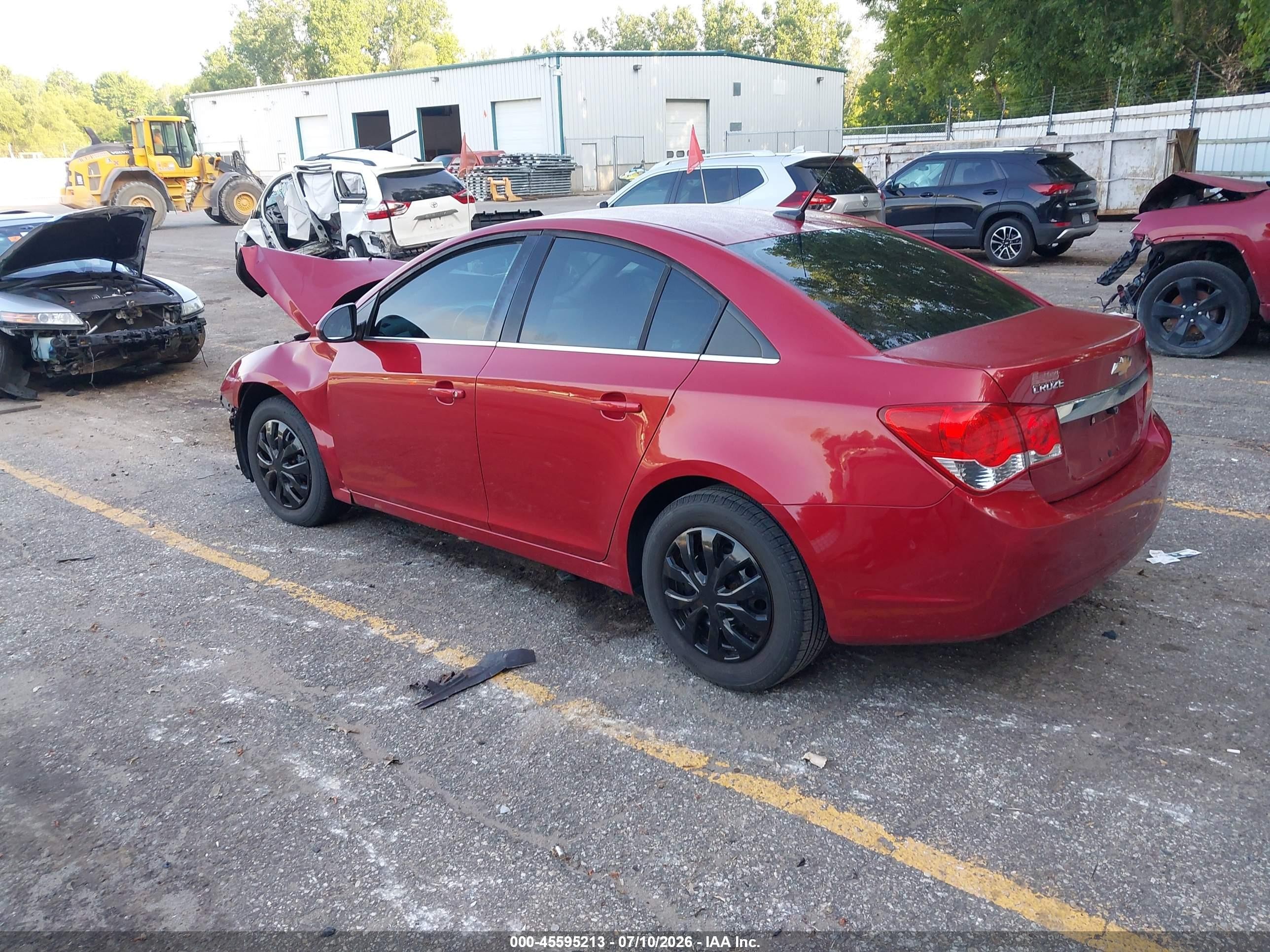 2011 Chevrolet Cruze 1lt Красный vin: 1G1PF5S91B7108605