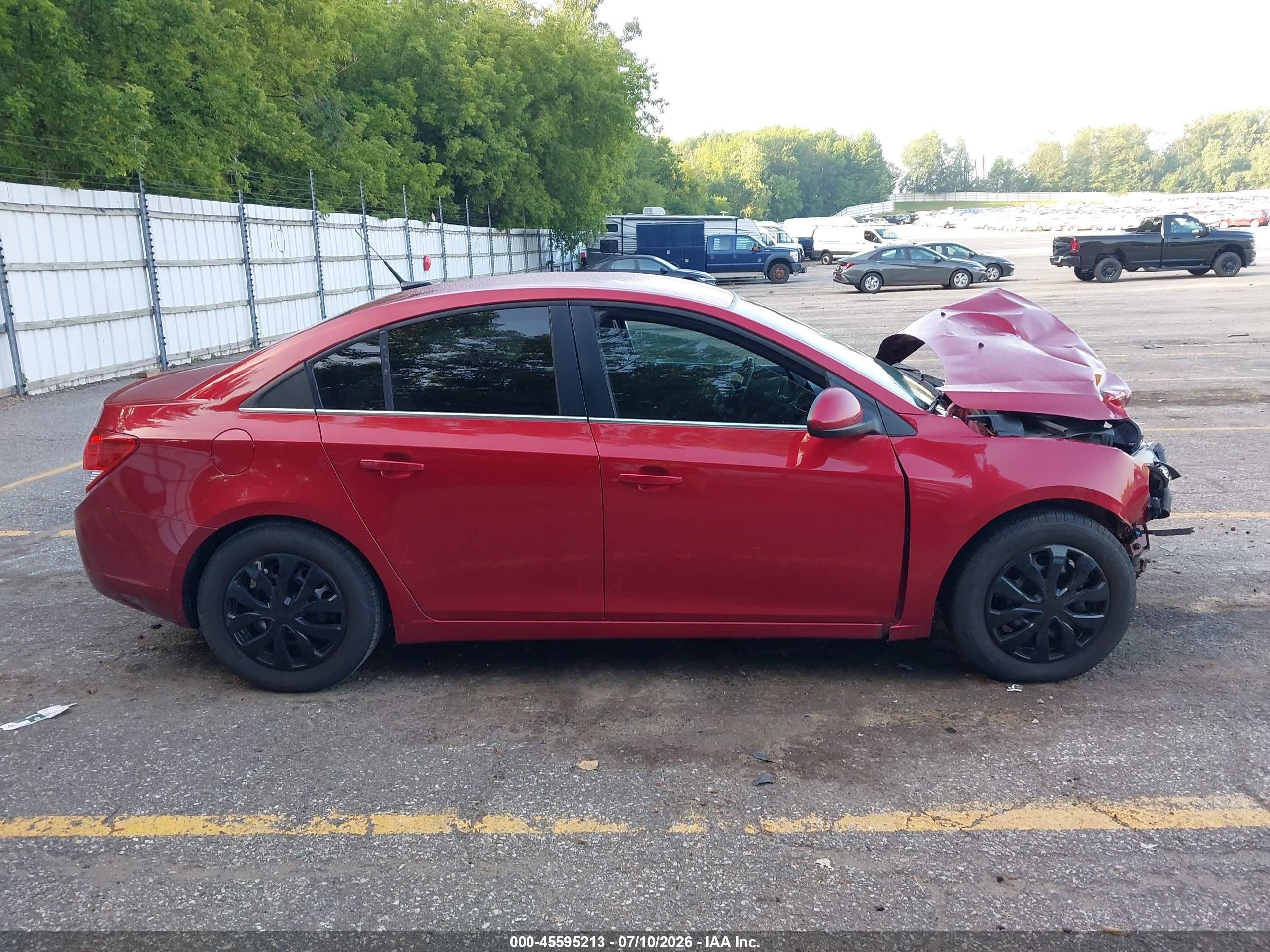 2011 Chevrolet Cruze 1lt Красный vin: 1G1PF5S91B7108605