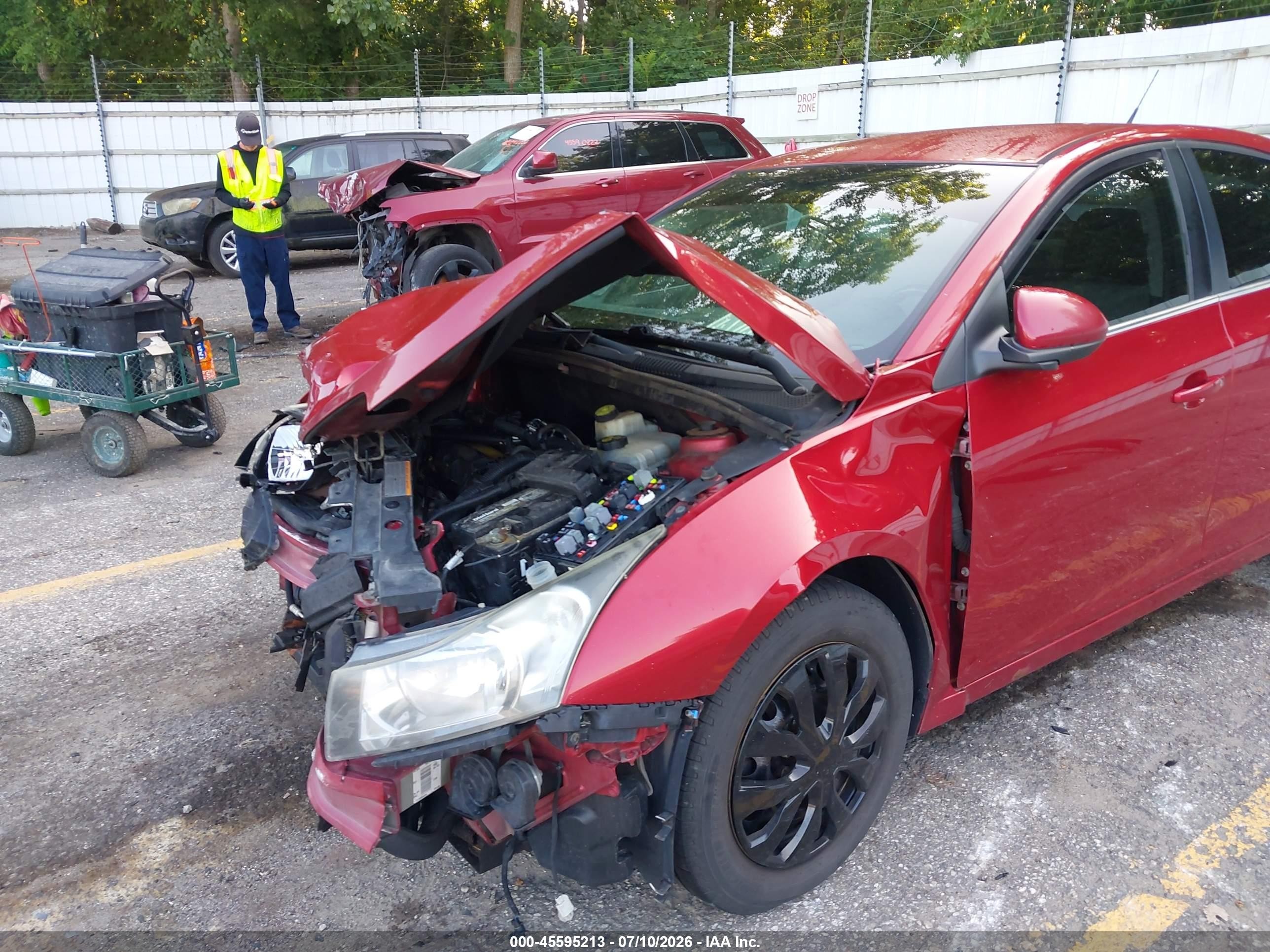 2011 Chevrolet Cruze 1lt Красный vin: 1G1PF5S91B7108605