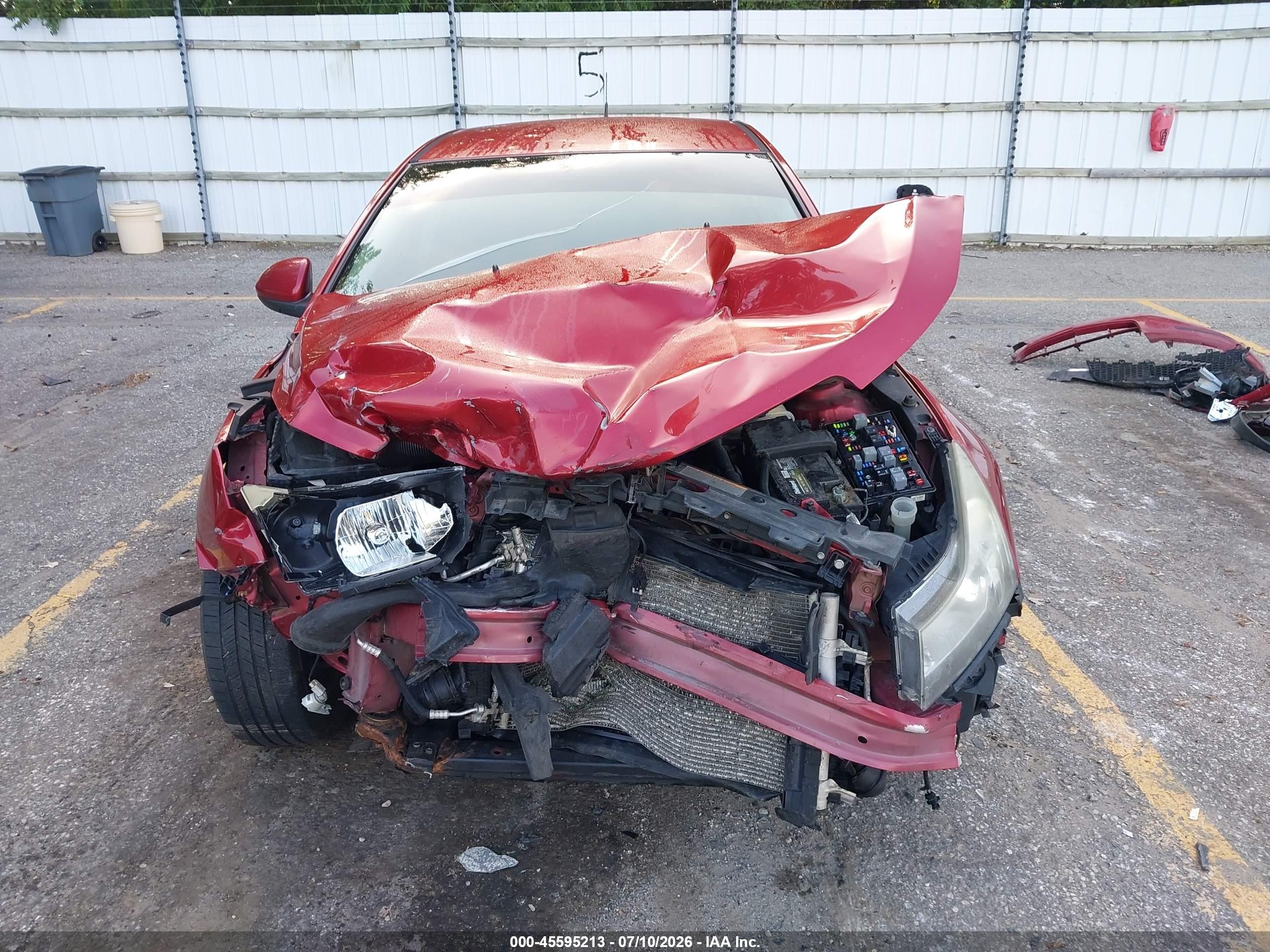 2011 Chevrolet Cruze 1lt Красный vin: 1G1PF5S91B7108605