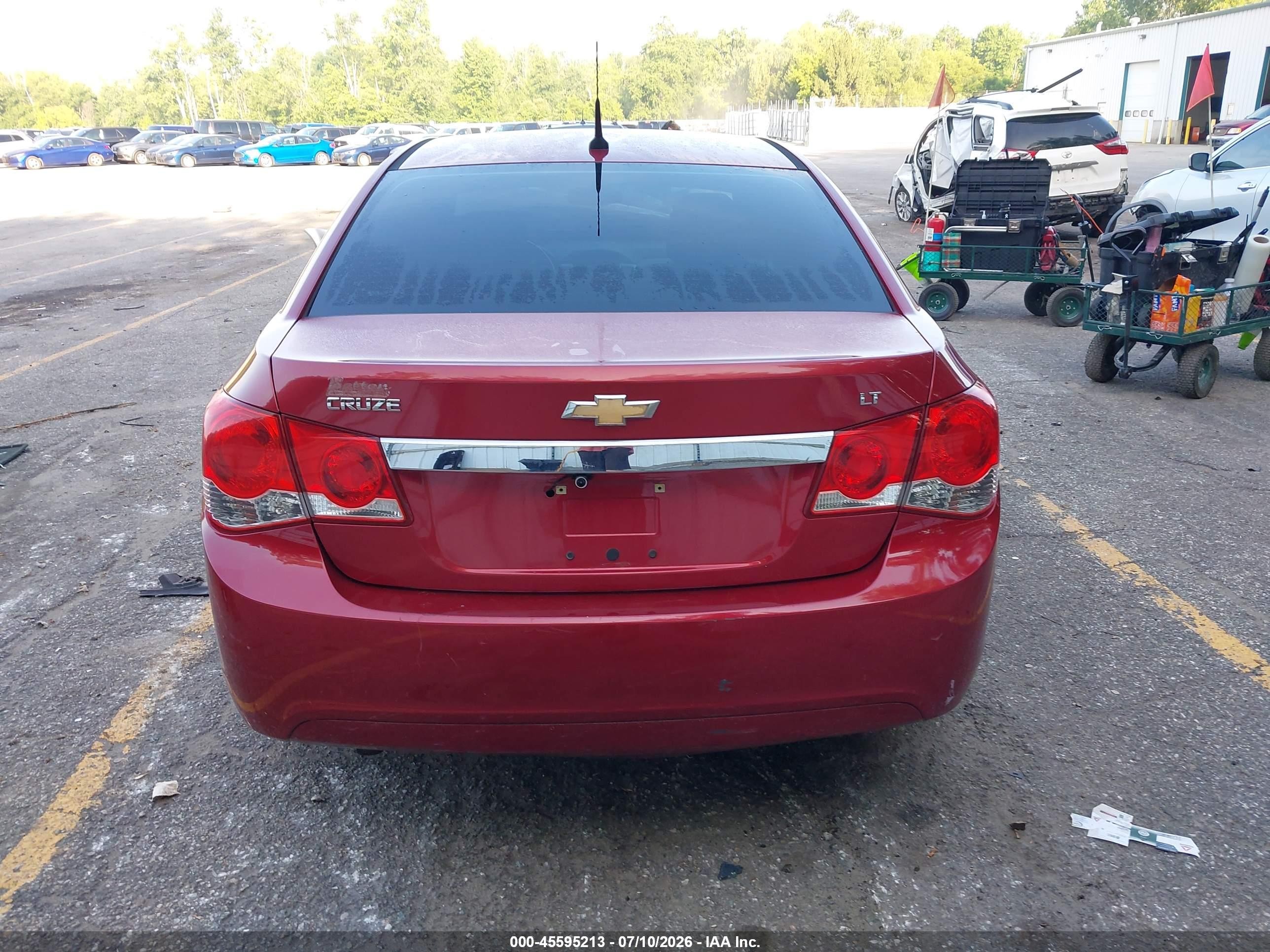 2011 Chevrolet Cruze 1lt Красный vin: 1G1PF5S91B7108605