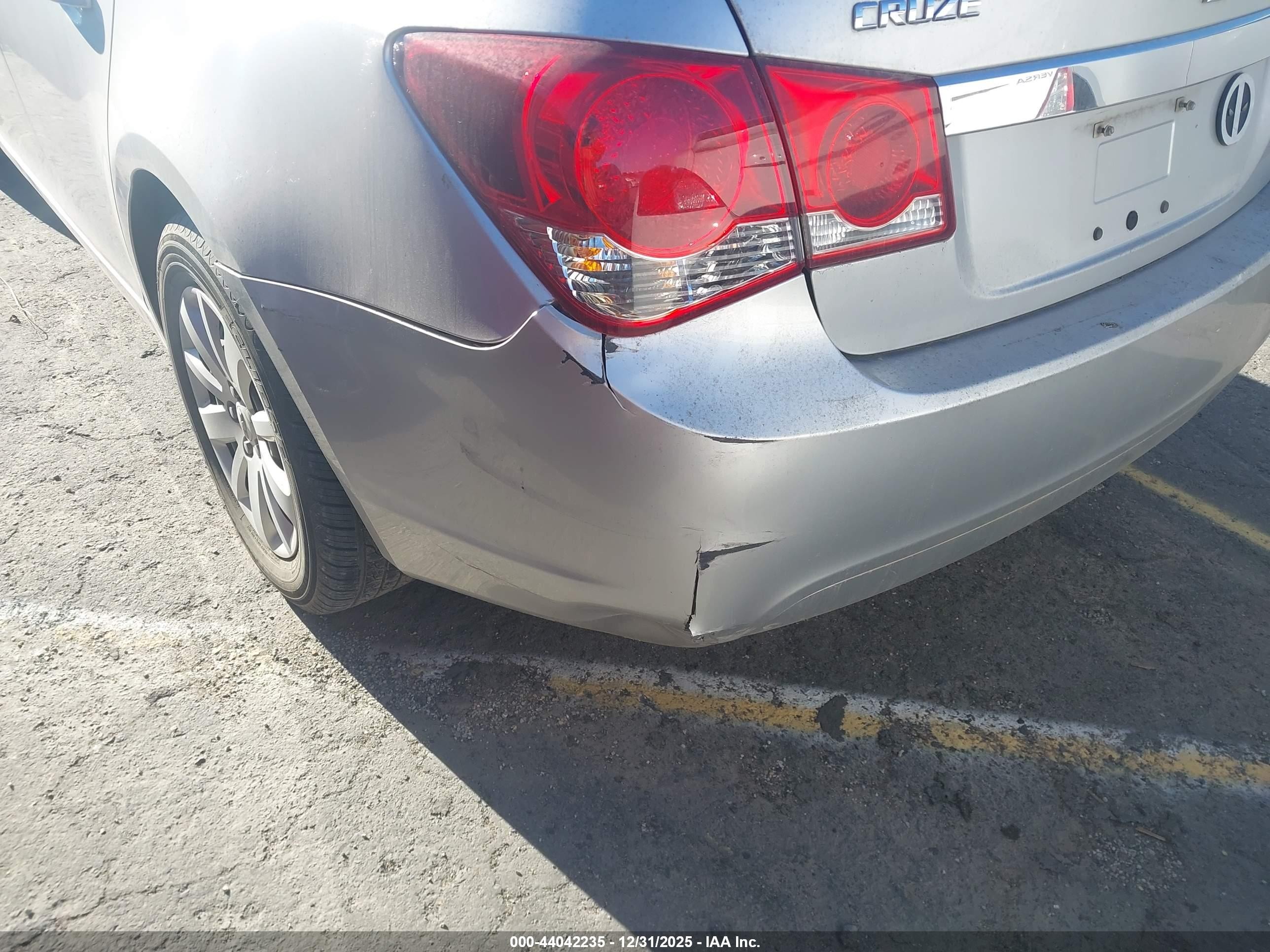 2011 Chevrolet Cruze 1lt Gray vin: 1G1PF5S91B7118437