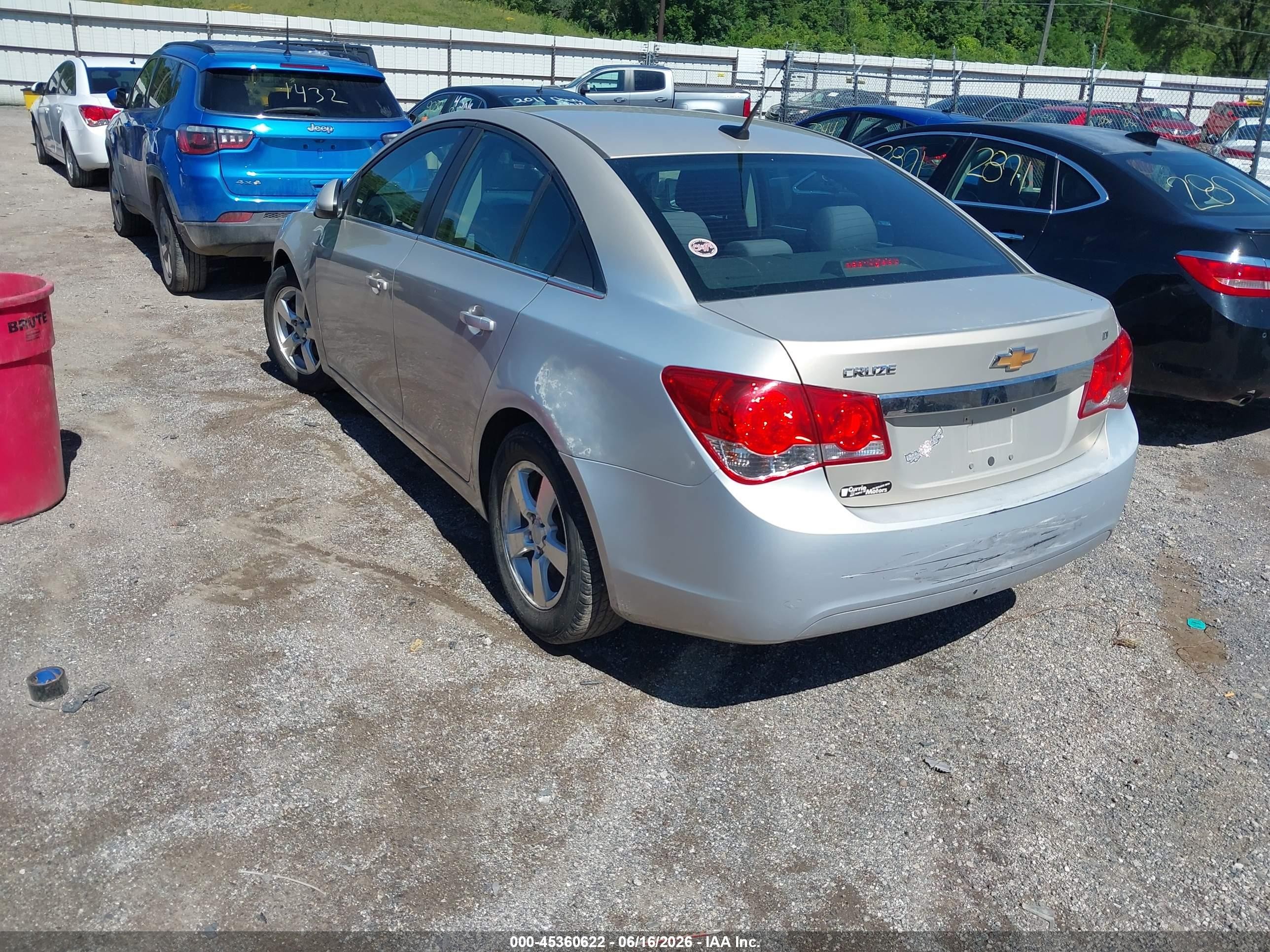 2011 Chevrolet Cruze 1lt Gold vin: 1G1PF5S91B7137537