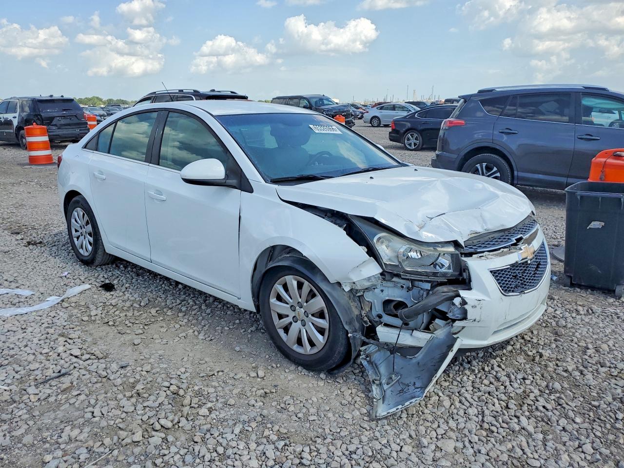 2011 Chevrolet Cruze Lt White vin: 1G1PF5S91B7153382