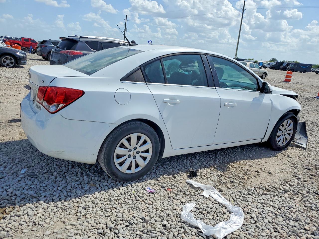2011 Chevrolet Cruze Lt White vin: 1G1PF5S91B7153382