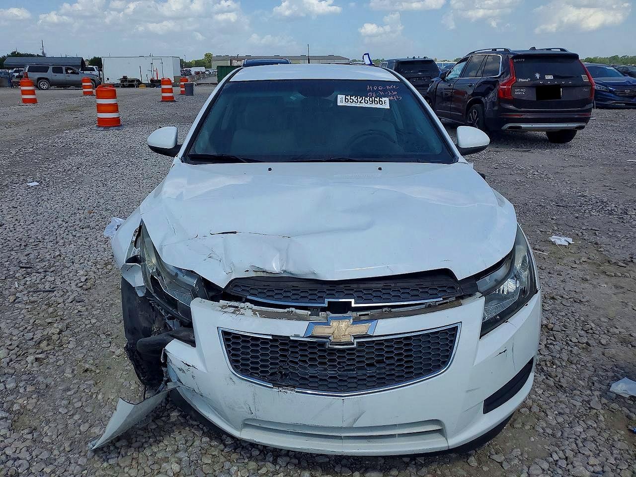 2011 Chevrolet Cruze Lt White vin: 1G1PF5S91B7153382