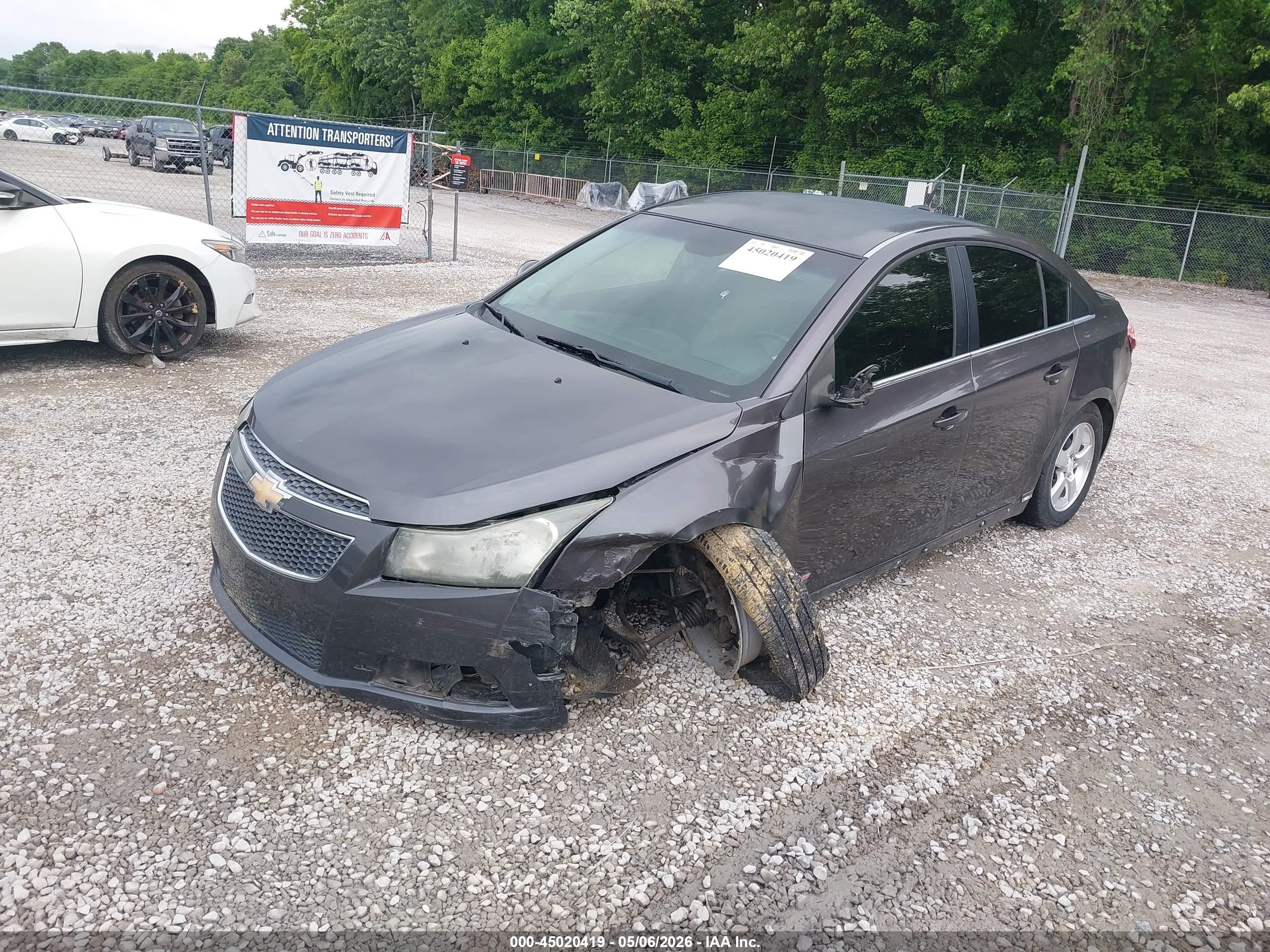 2011 Chevrolet Cruze 1lt Gray vin: 1G1PF5S91B7237461