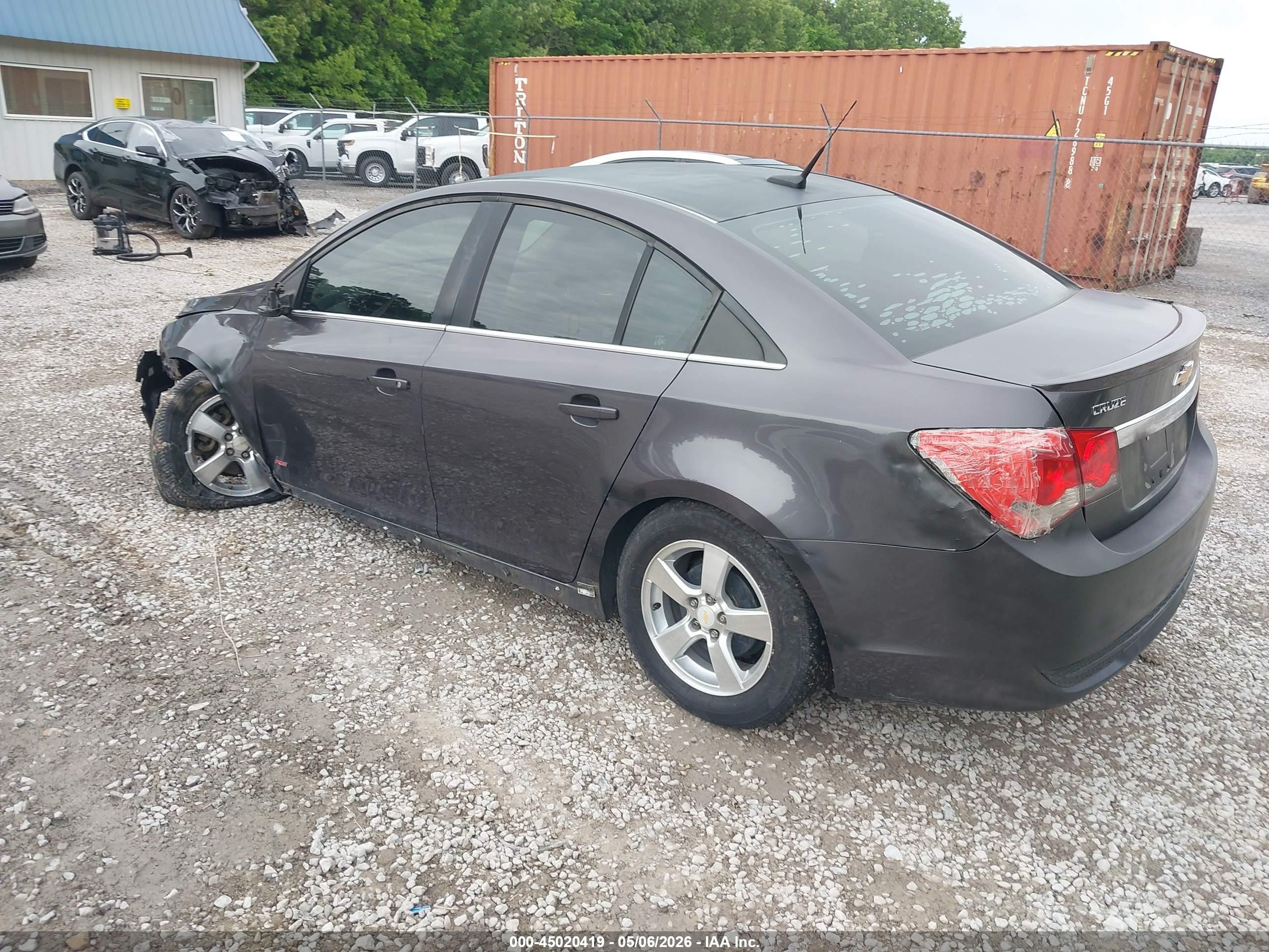 2011 Chevrolet Cruze 1lt Gray vin: 1G1PF5S91B7237461