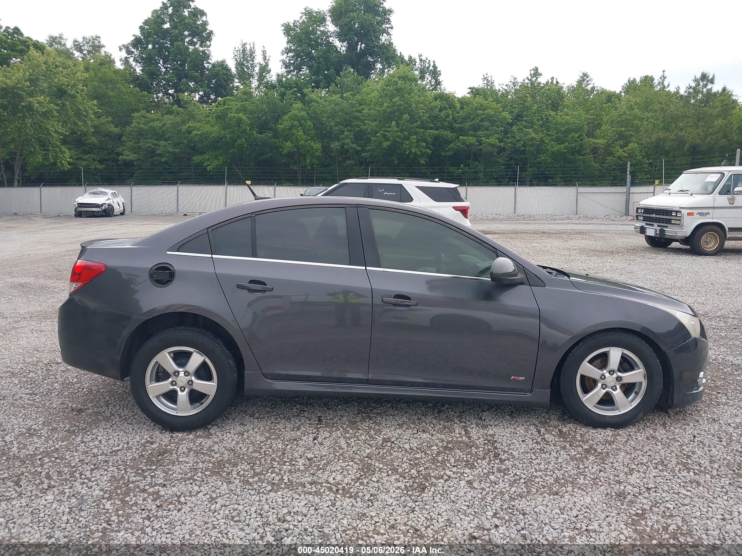2011 Chevrolet Cruze 1lt Gray vin: 1G1PF5S91B7237461