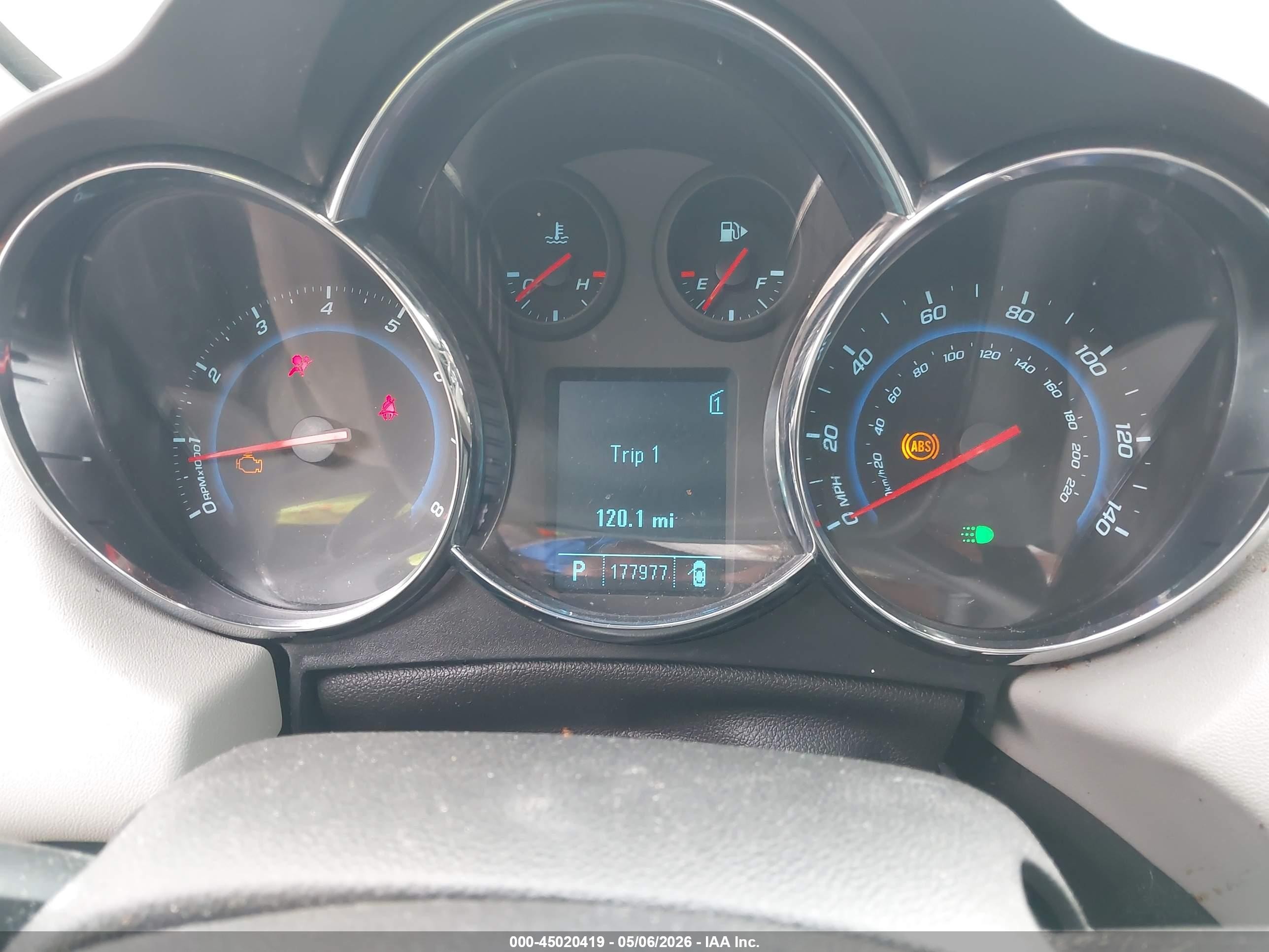 2011 Chevrolet Cruze 1lt Gray vin: 1G1PF5S91B7237461