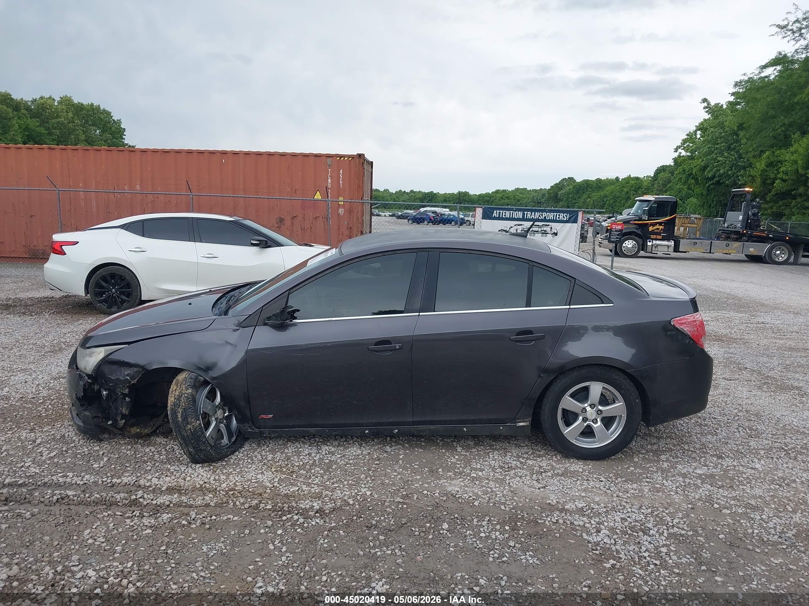 2011 Chevrolet Cruze 1lt Gray vin: 1G1PF5S91B7237461