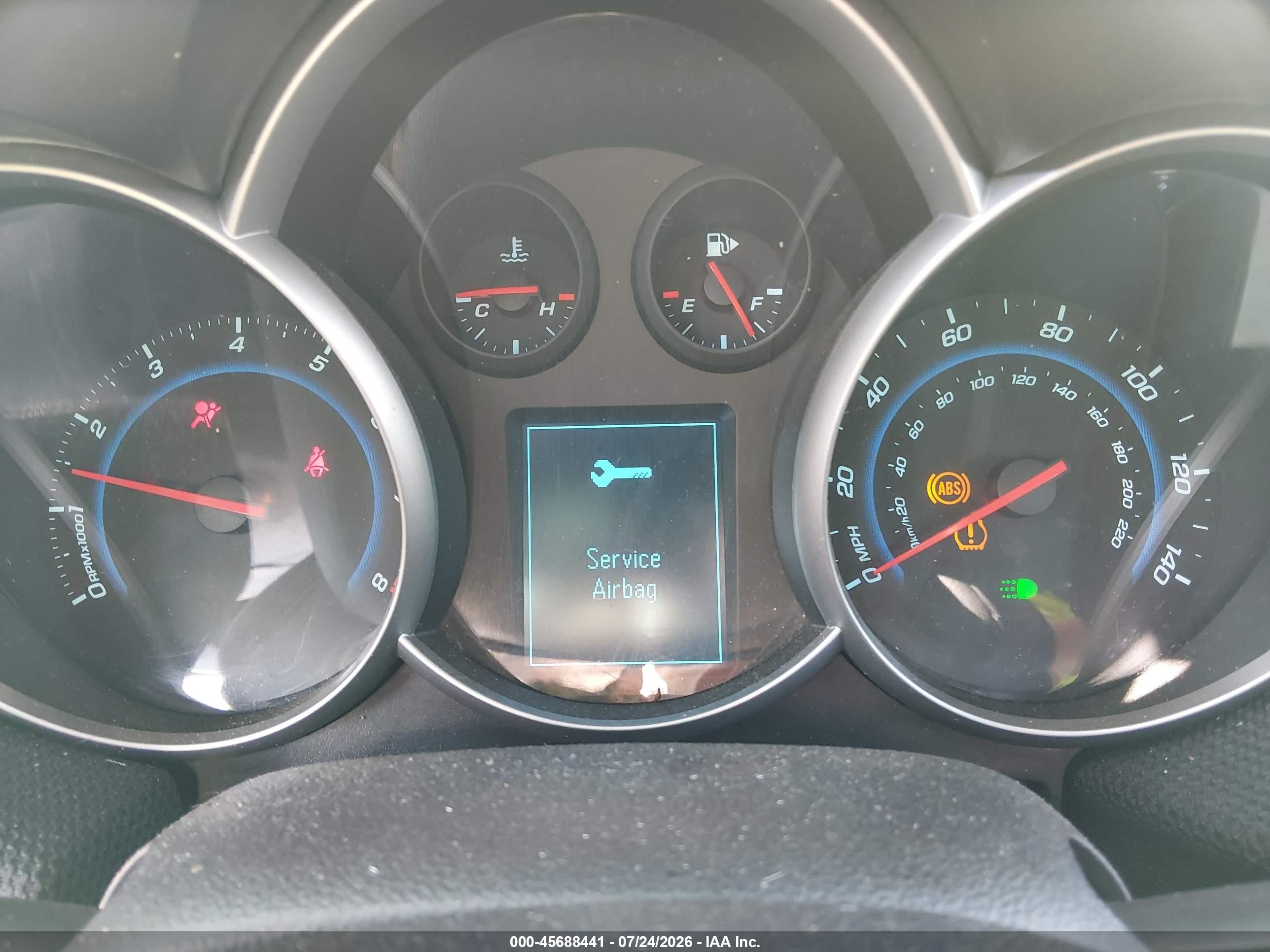 2011 Chevrolet Cruze 1lt White vin: 1G1PF5S92B7124635