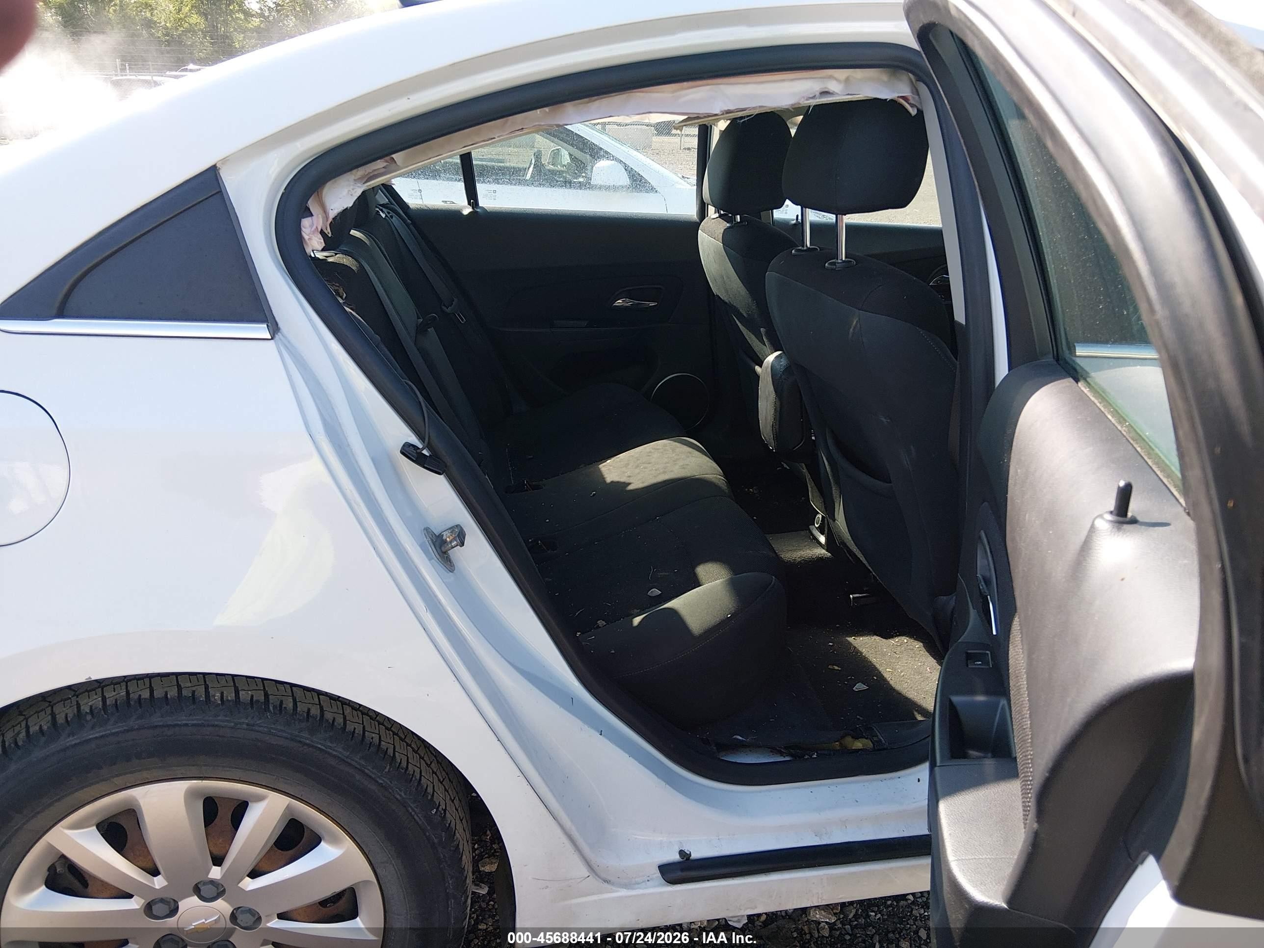 2011 Chevrolet Cruze 1lt White vin: 1G1PF5S92B7124635