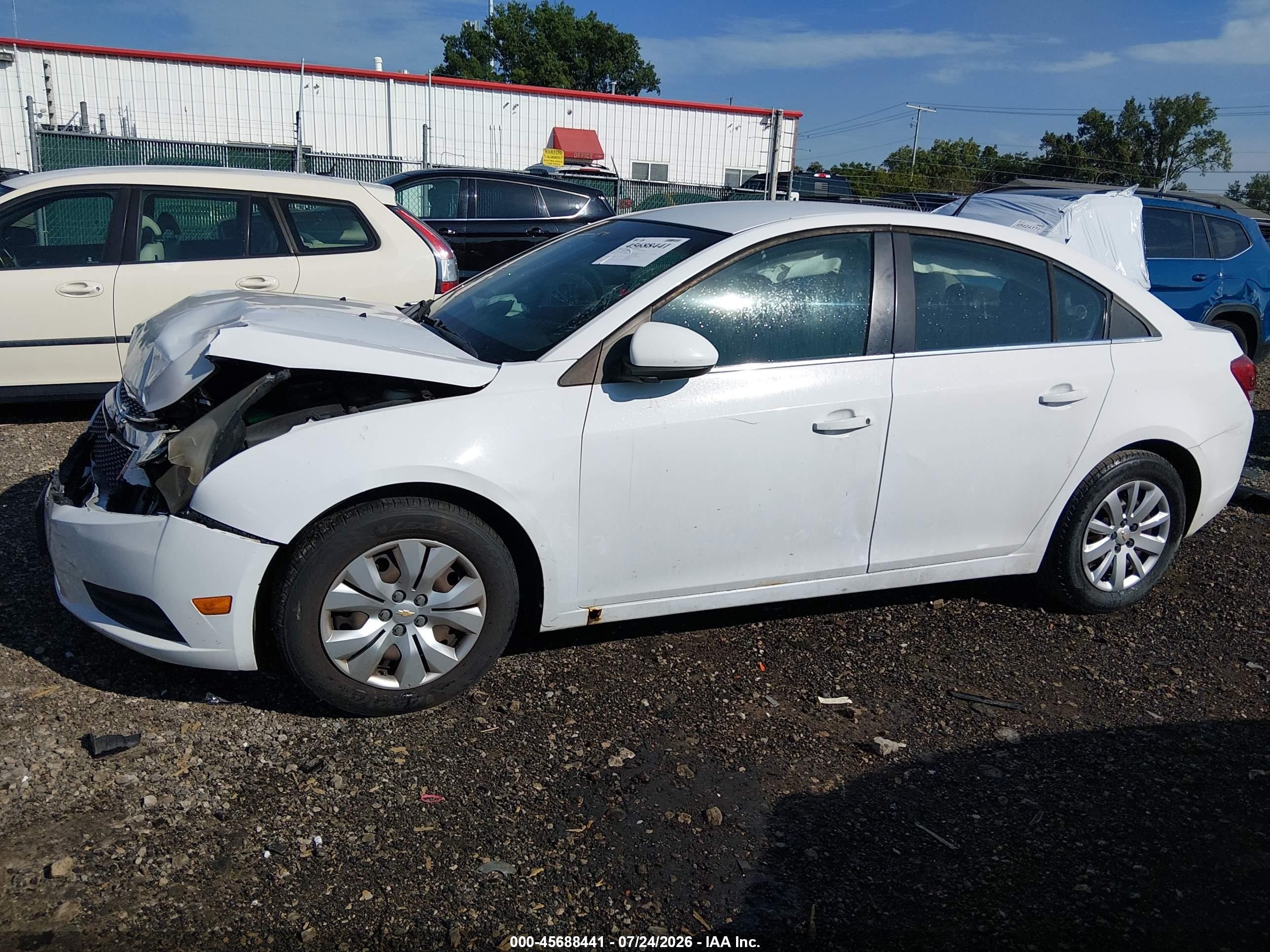 2011 Chevrolet Cruze 1lt White vin: 1G1PF5S92B7124635