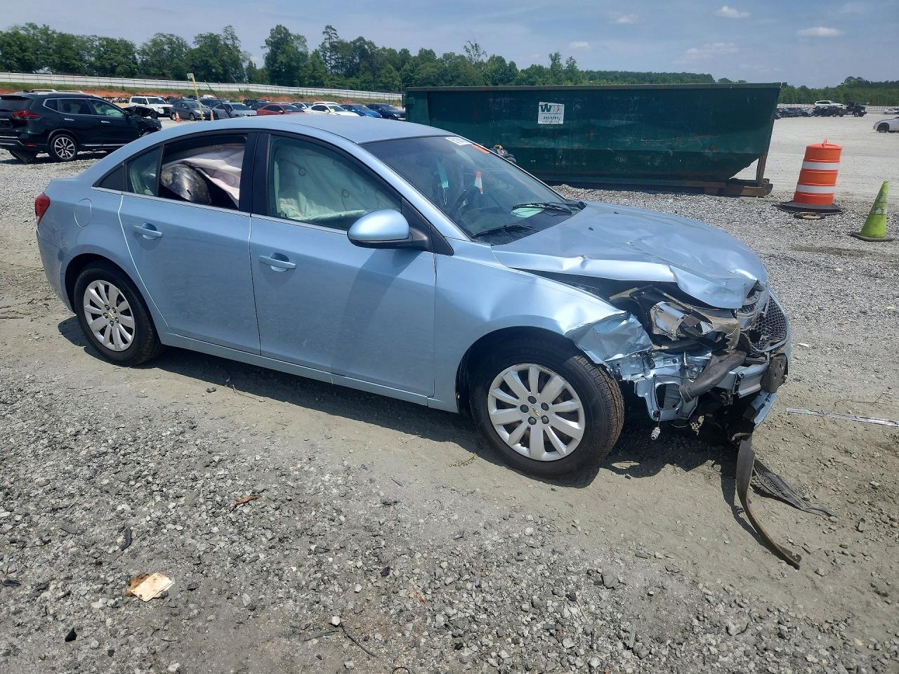 2011 Chevrolet Cruze Lt Blue vin: 1G1PF5S92B7159501