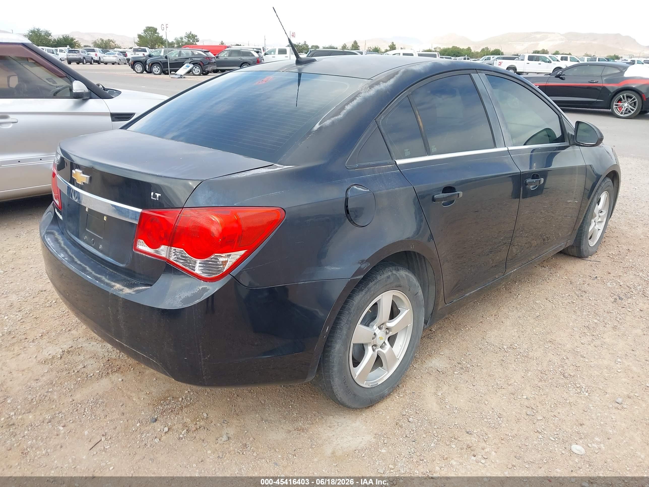 2011 Chevrolet Cruze 1lt Black vin: 1G1PF5S92B7170403