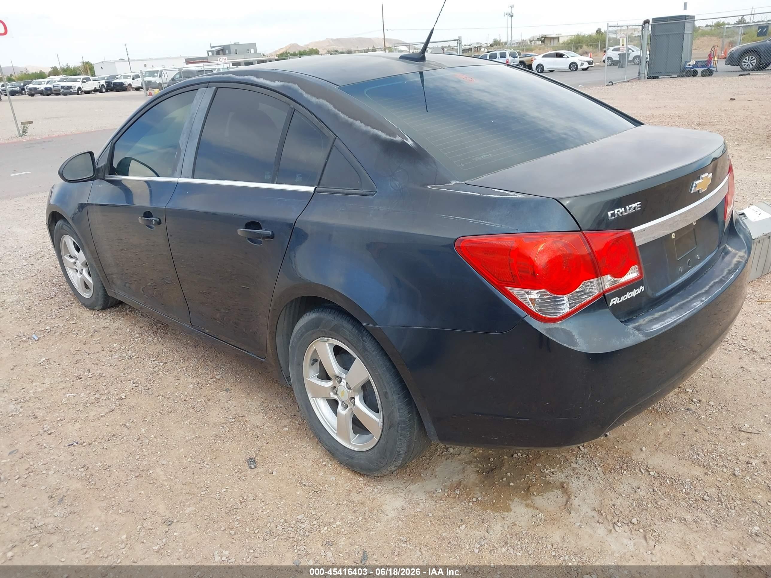 2011 Chevrolet Cruze 1lt Black vin: 1G1PF5S92B7170403