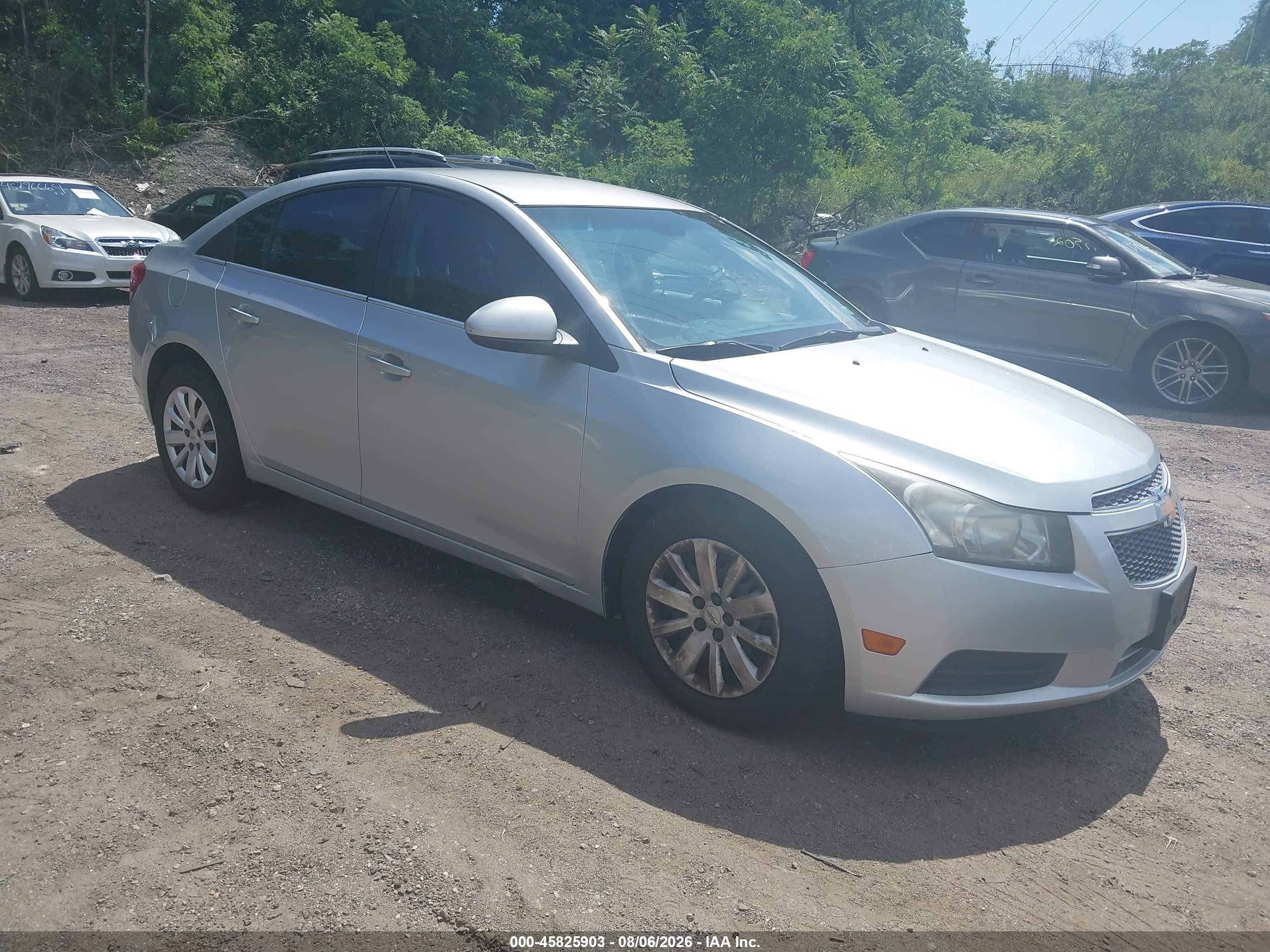 2011 Chevrolet Cruze 1lt Silver vin: 1G1PF5S92B7268752