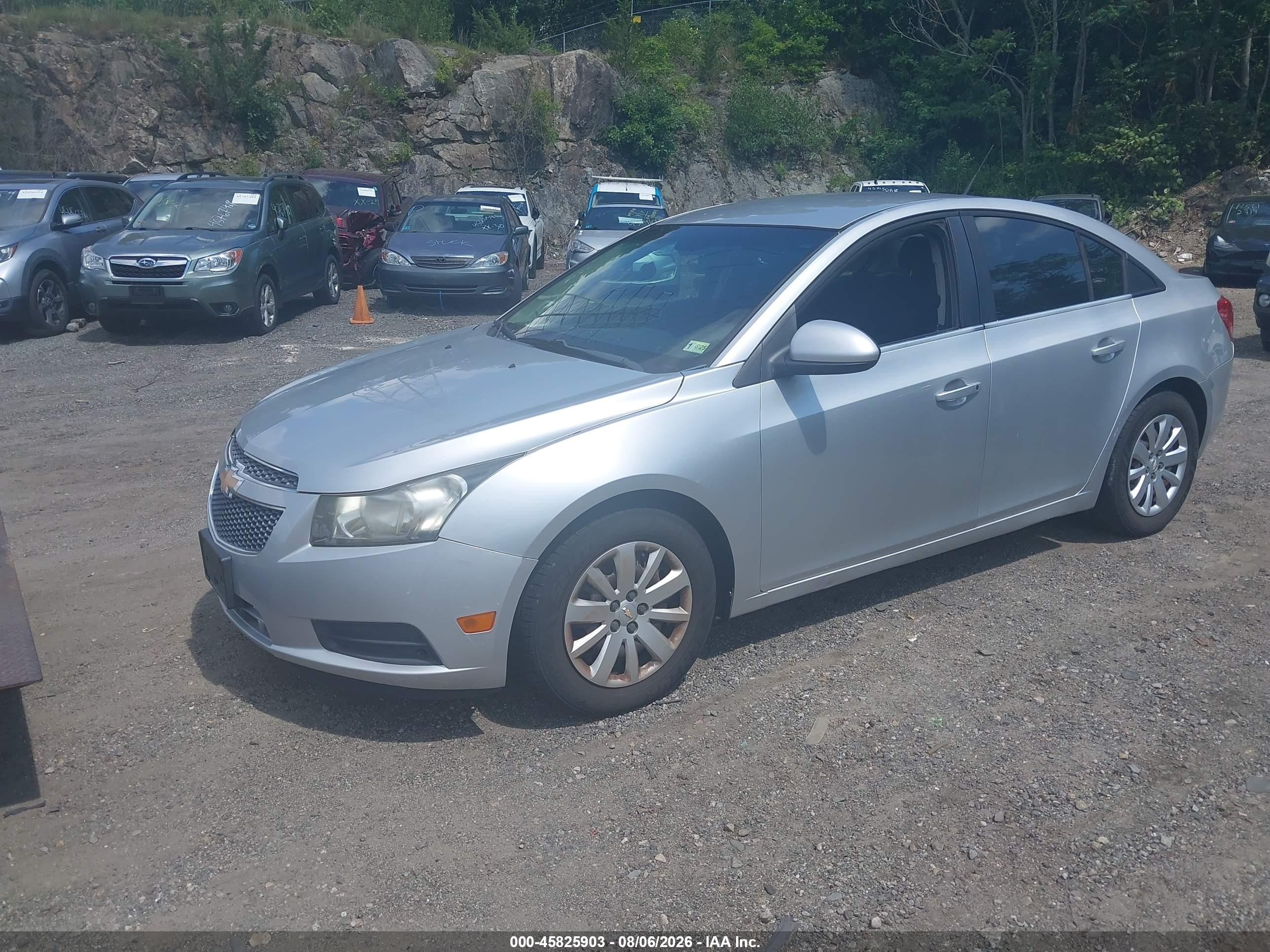 2011 Chevrolet Cruze 1lt Silver vin: 1G1PF5S92B7268752