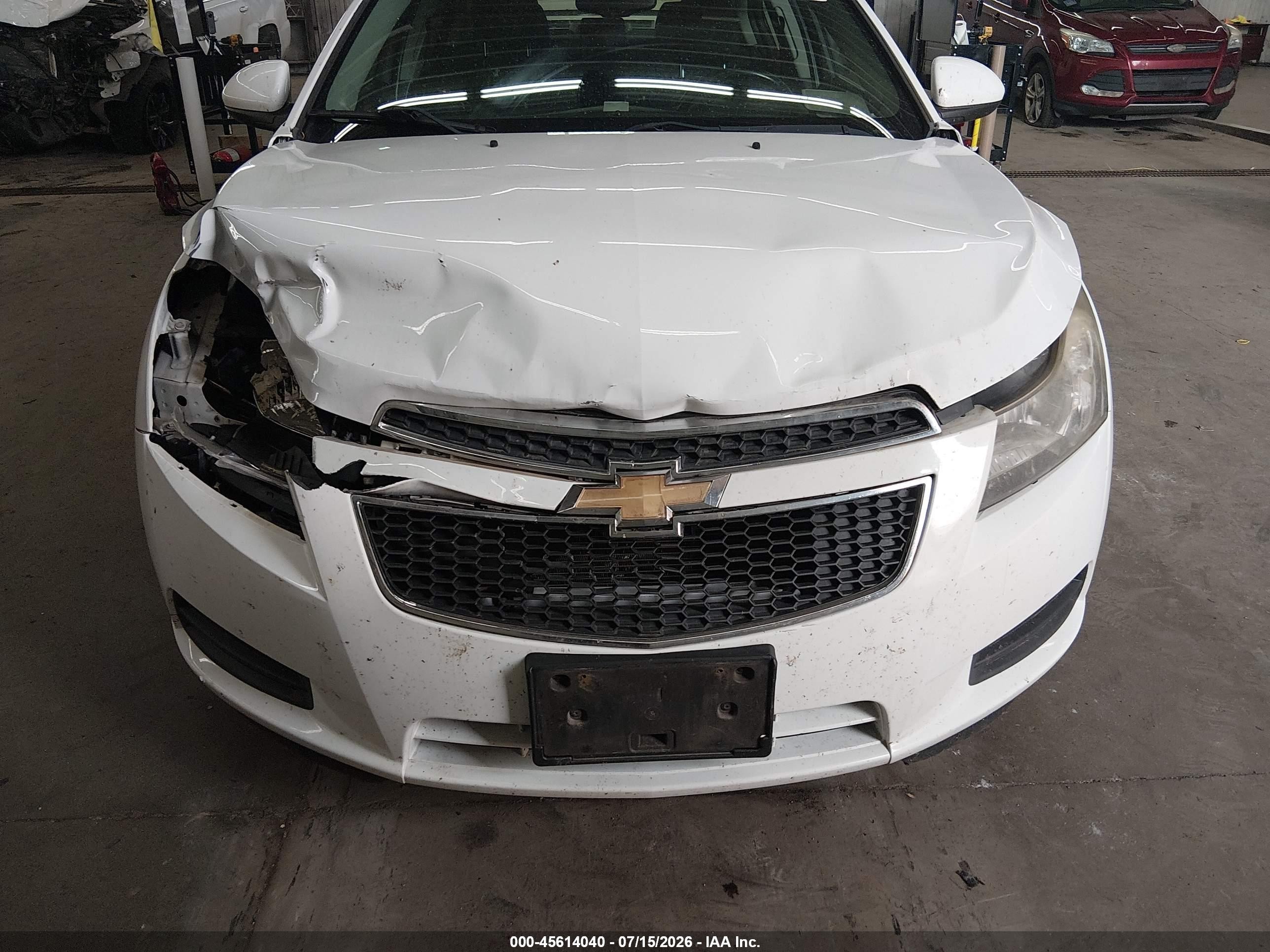 2011 Chevrolet Cruze 1lt White vin: 1G1PF5S92B7295692