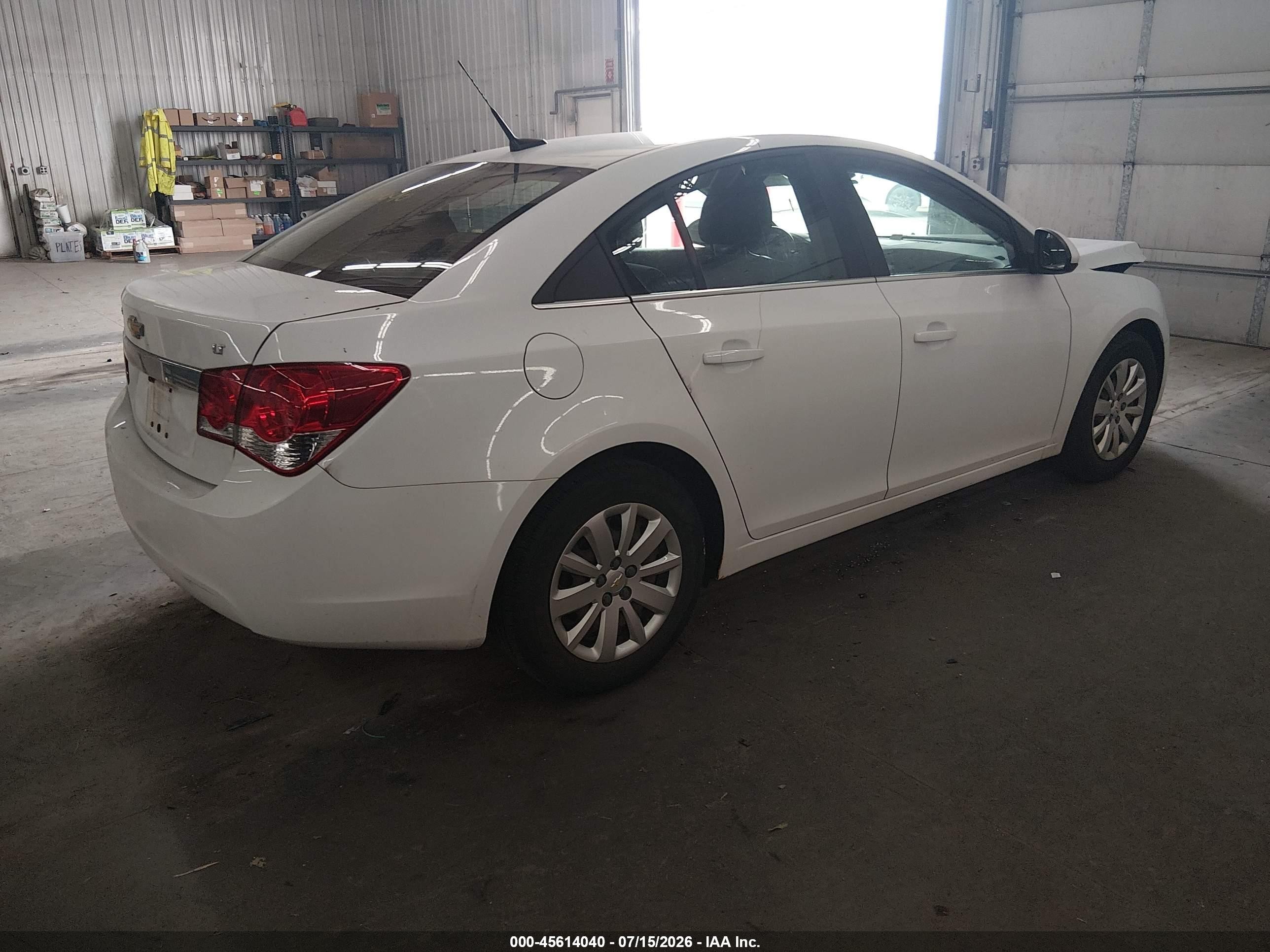 2011 Chevrolet Cruze 1lt White vin: 1G1PF5S92B7295692