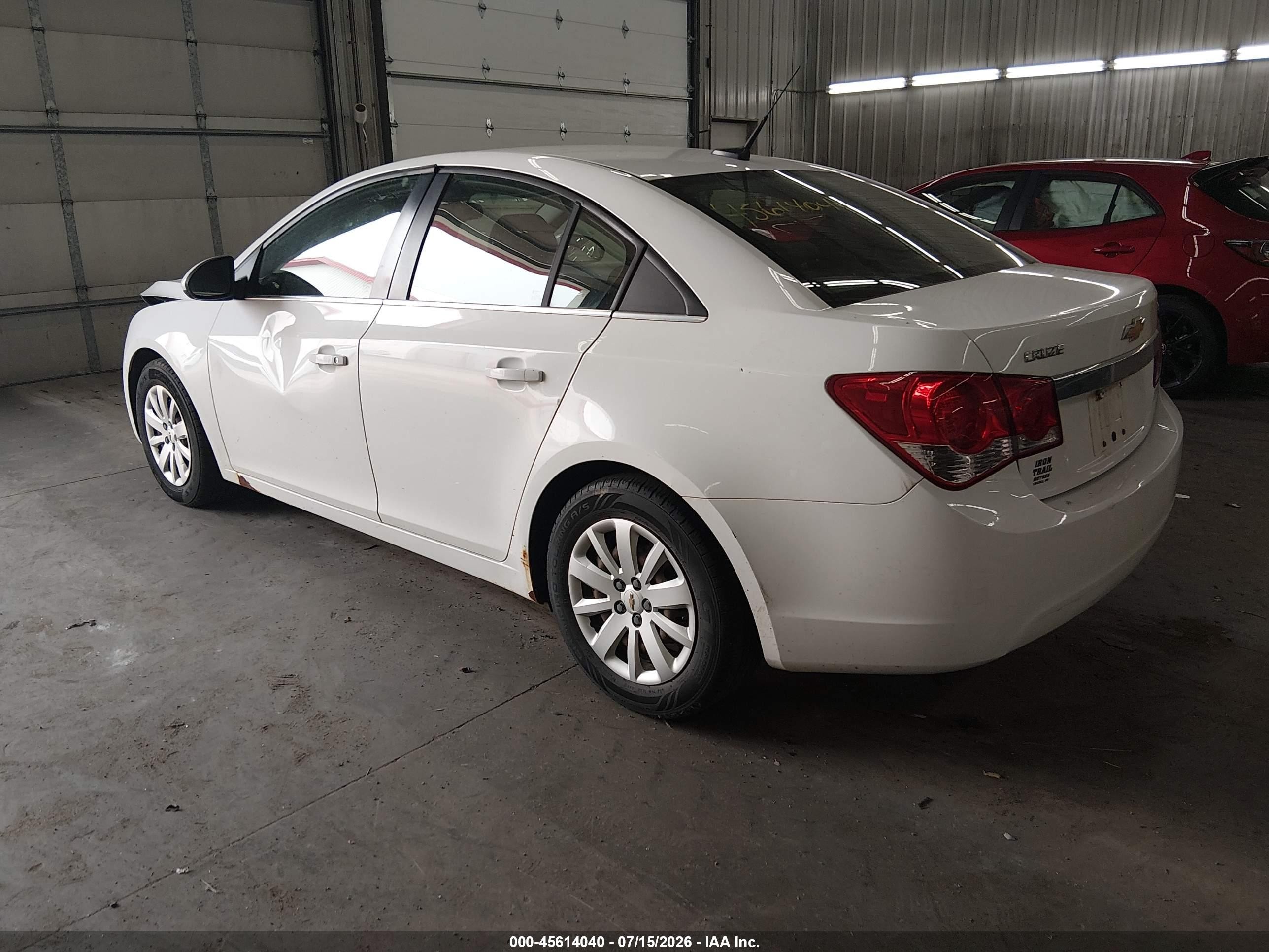 2011 Chevrolet Cruze 1lt White vin: 1G1PF5S92B7295692