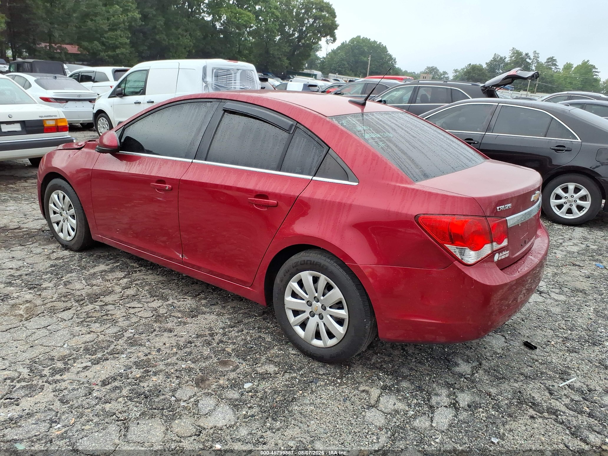 2011 Chevrolet Cruze 1lt Red vin: 1G1PF5S93B7102997
